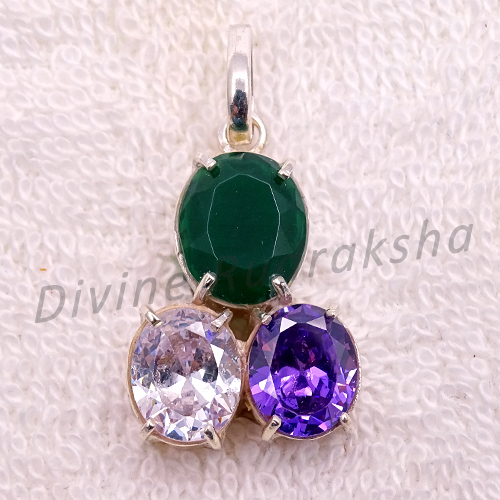 Lucky Gemstone Makar Rashi Ka Stone Gems Pendant For Zodiac Sign