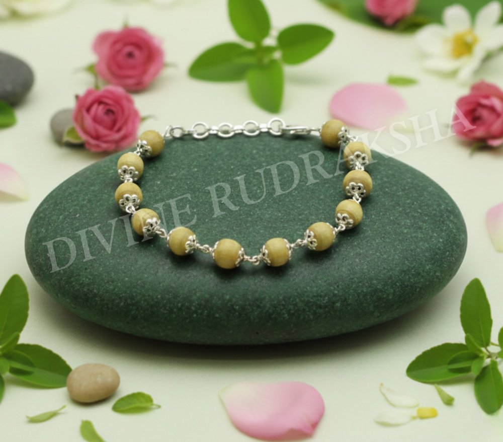 Tulsi (Basil) Bracelet in Silver