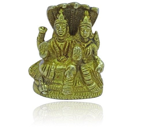 Vishnu Lakshmi Idol with Snake