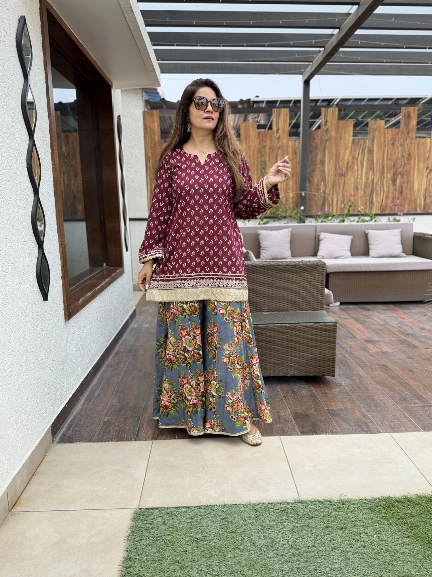 Alaya Sharara Set