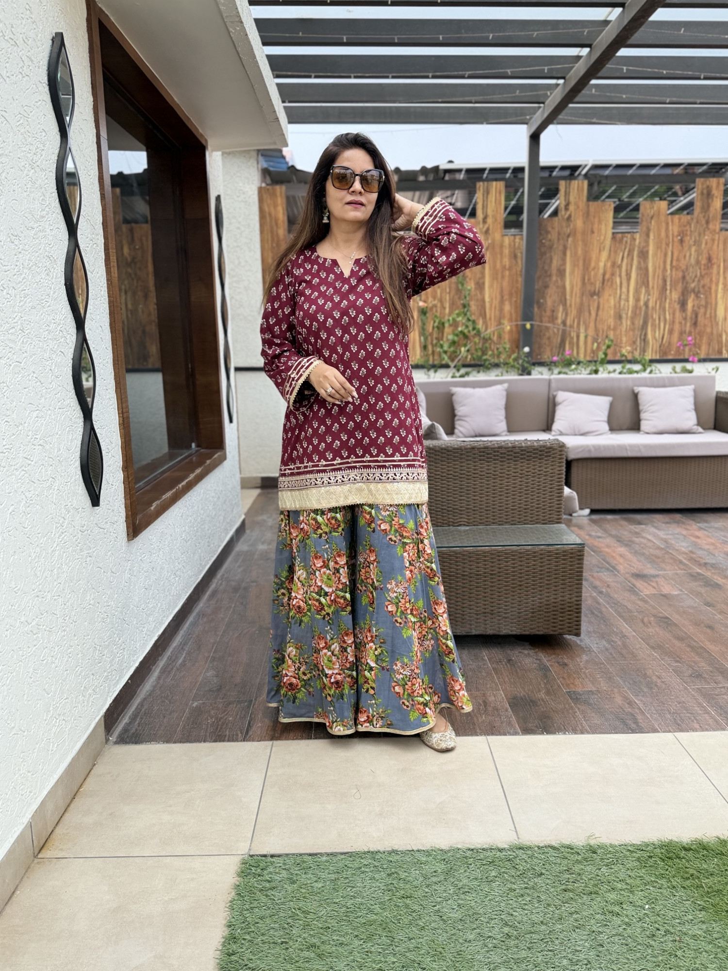 Alaya Sharara Set