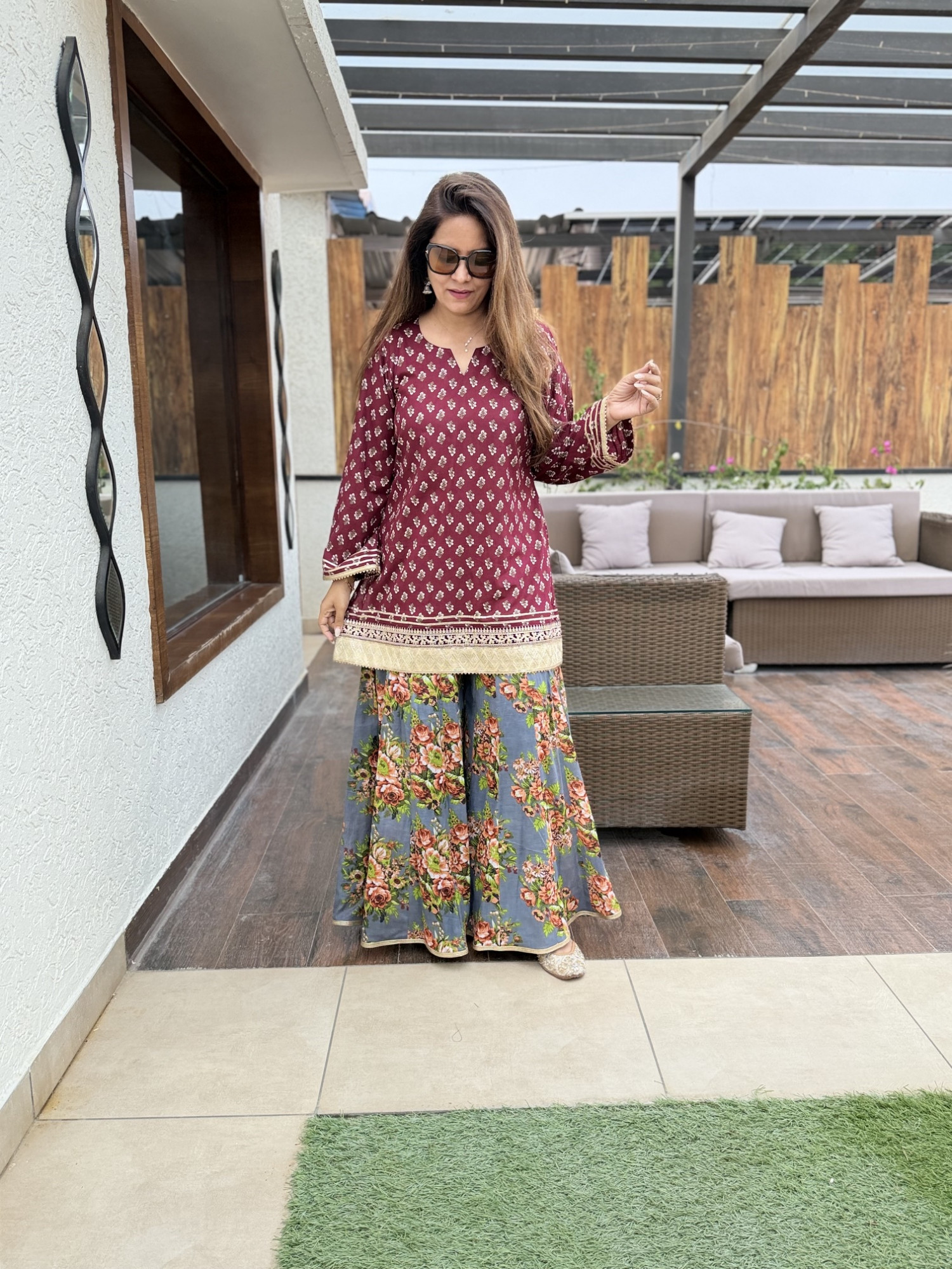 Alaya Sharara Set