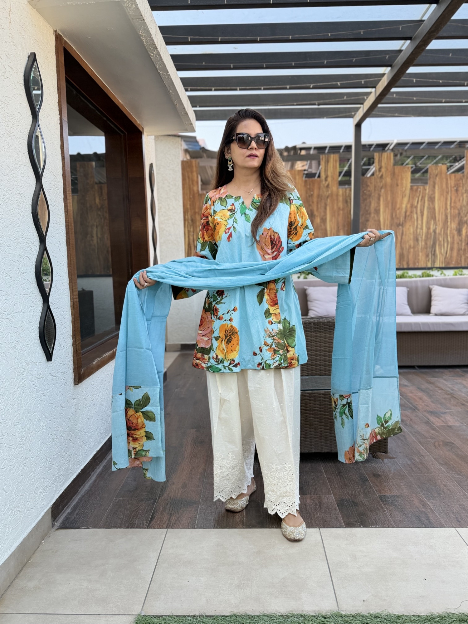 Gulmohar Cotton Suit