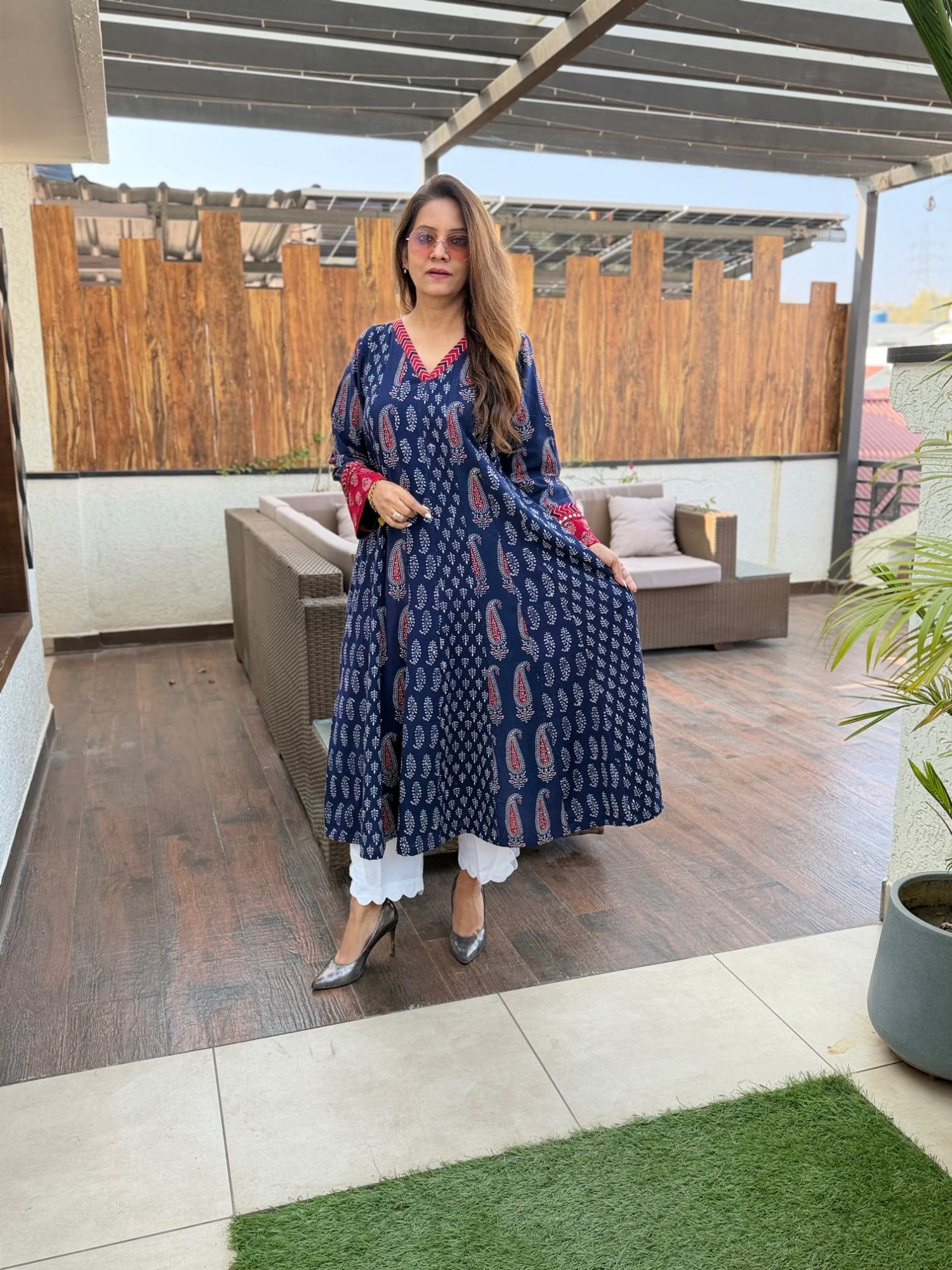 Osha Cotton Anarkali