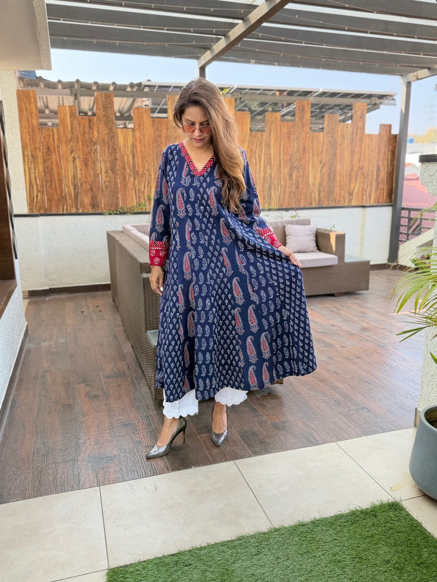 Osha Cotton Anarkali