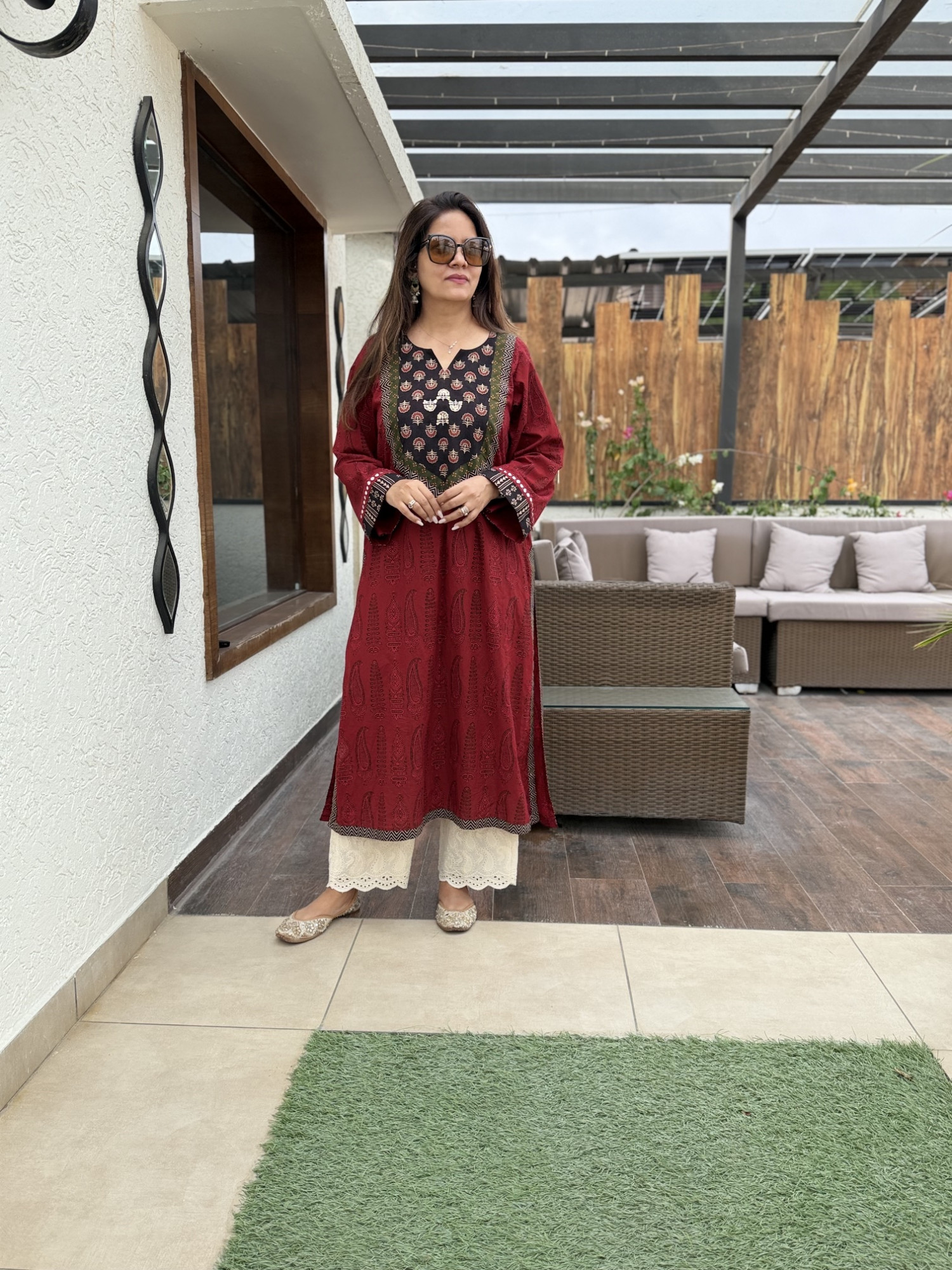 Erra Cotton Kurta