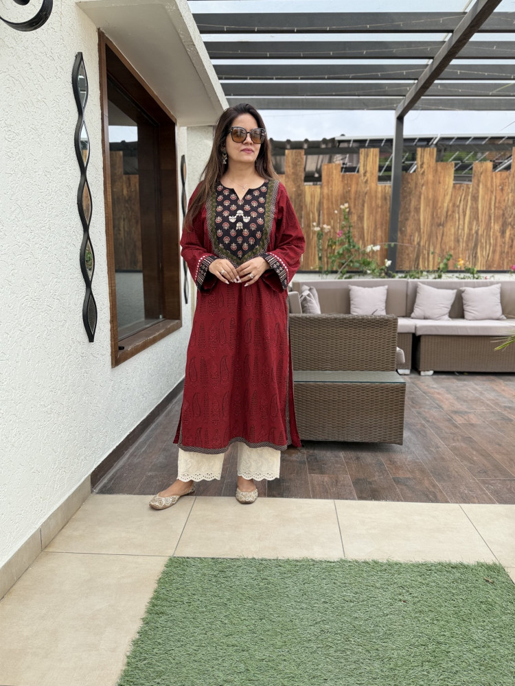 Image of Erra Cotton Kurta