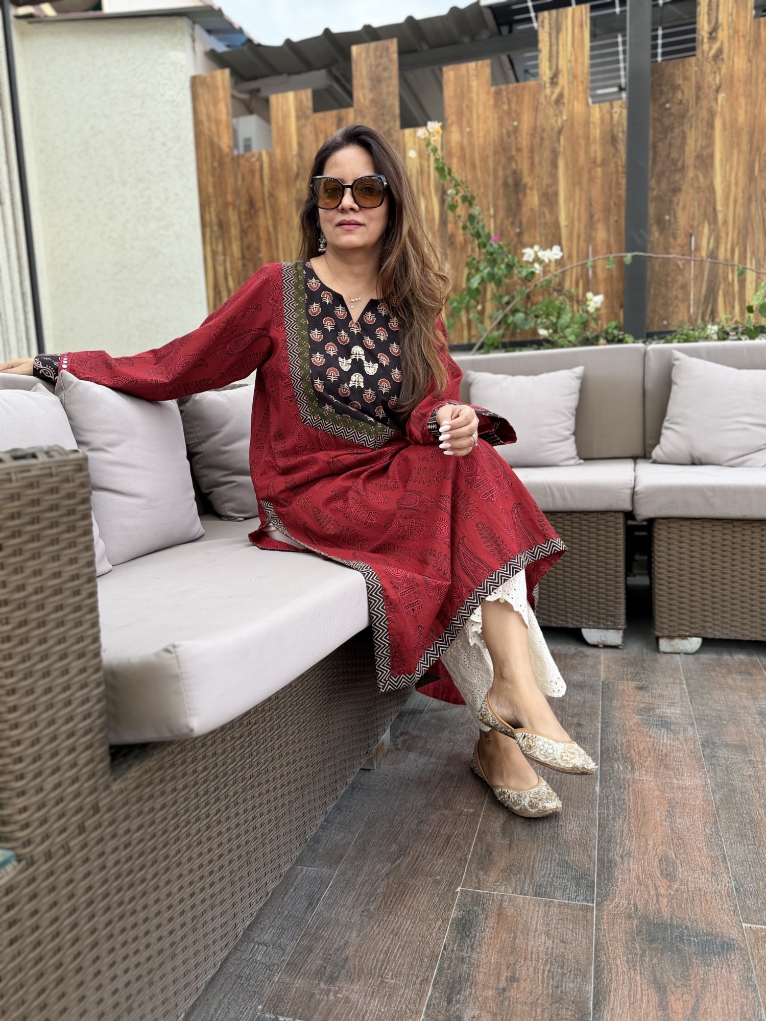 Erra Cotton Kurta