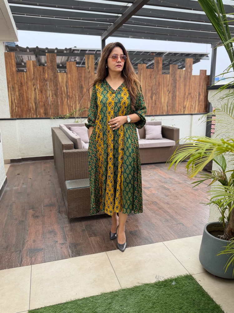 Image of Seher Modal Silk Dress