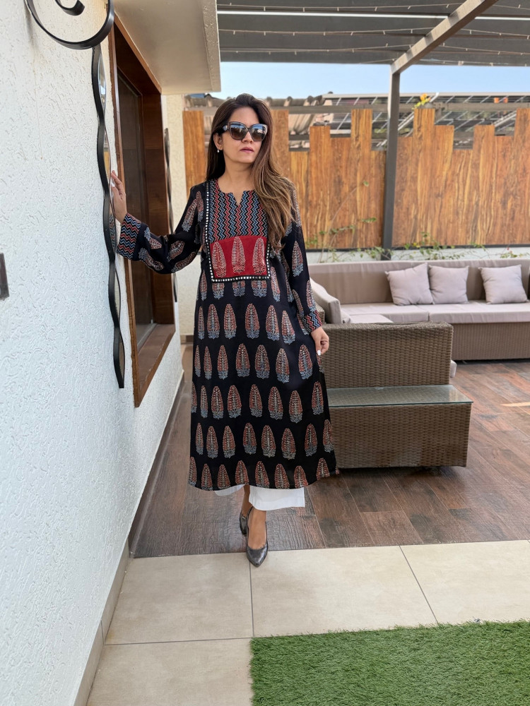 Image of Manju Modal Silk Kurta