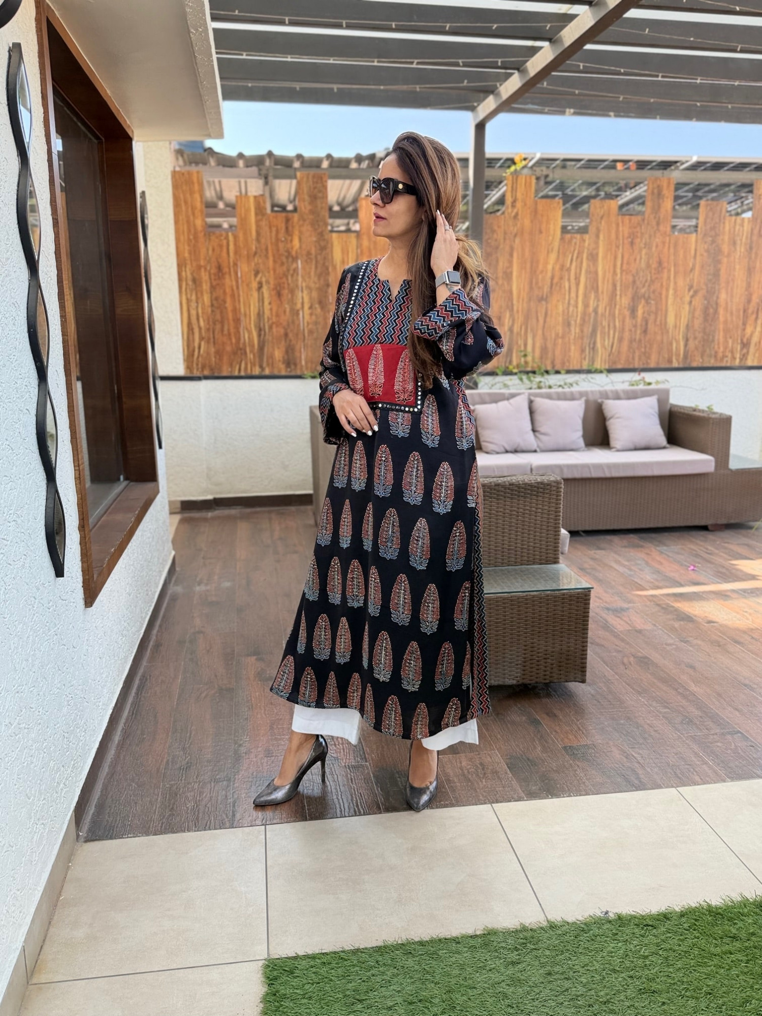 Manju Modal Silk Kurta