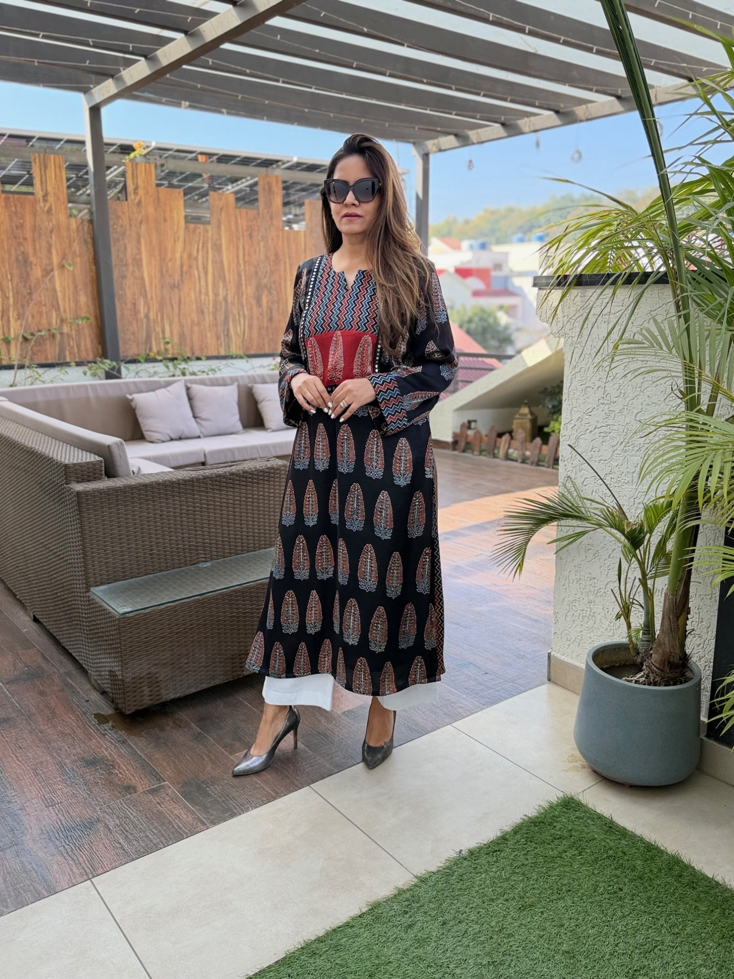 Manju Modal Silk Kurta