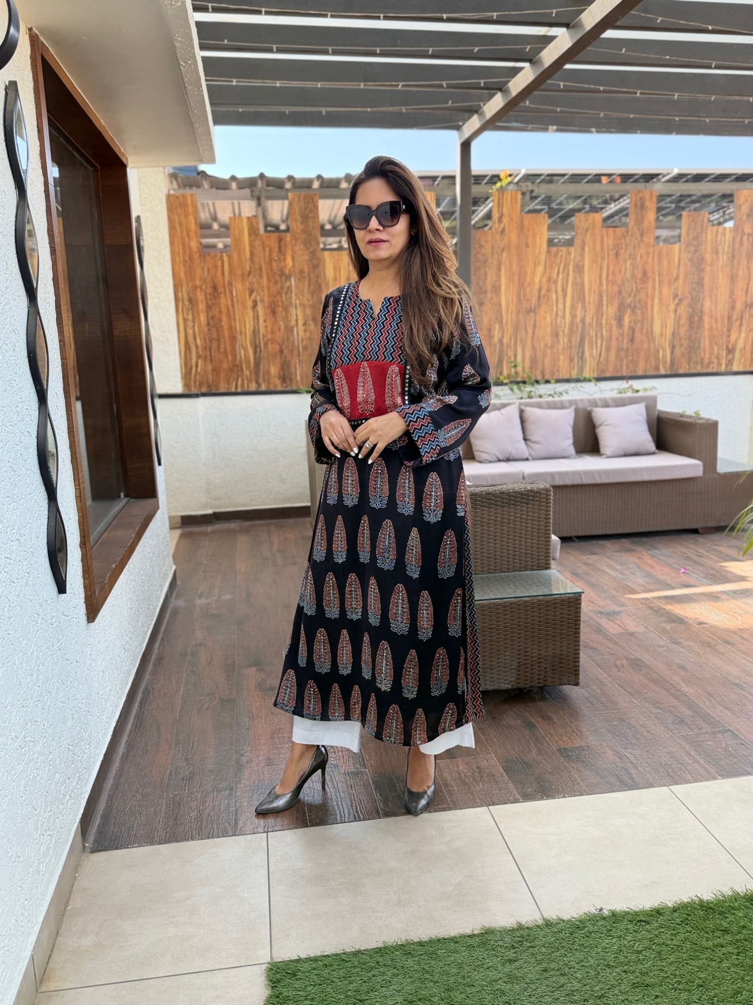 Manju Modal Silk Kurta