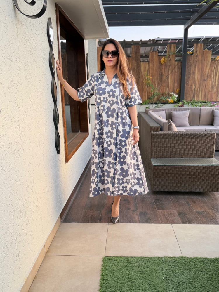 Image of Vasundhra Cotton Dress