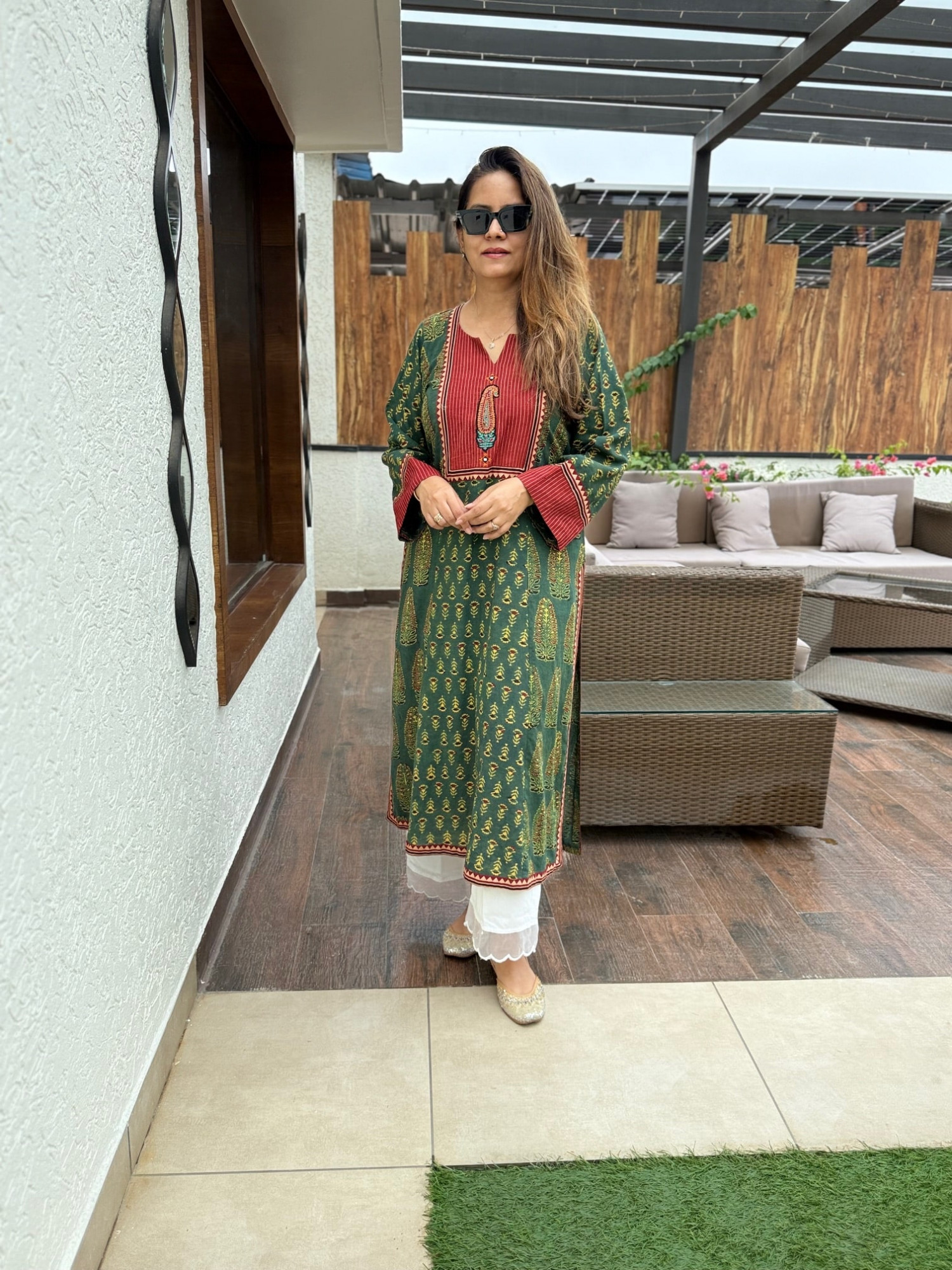 Cotton Ajrakh Kurta