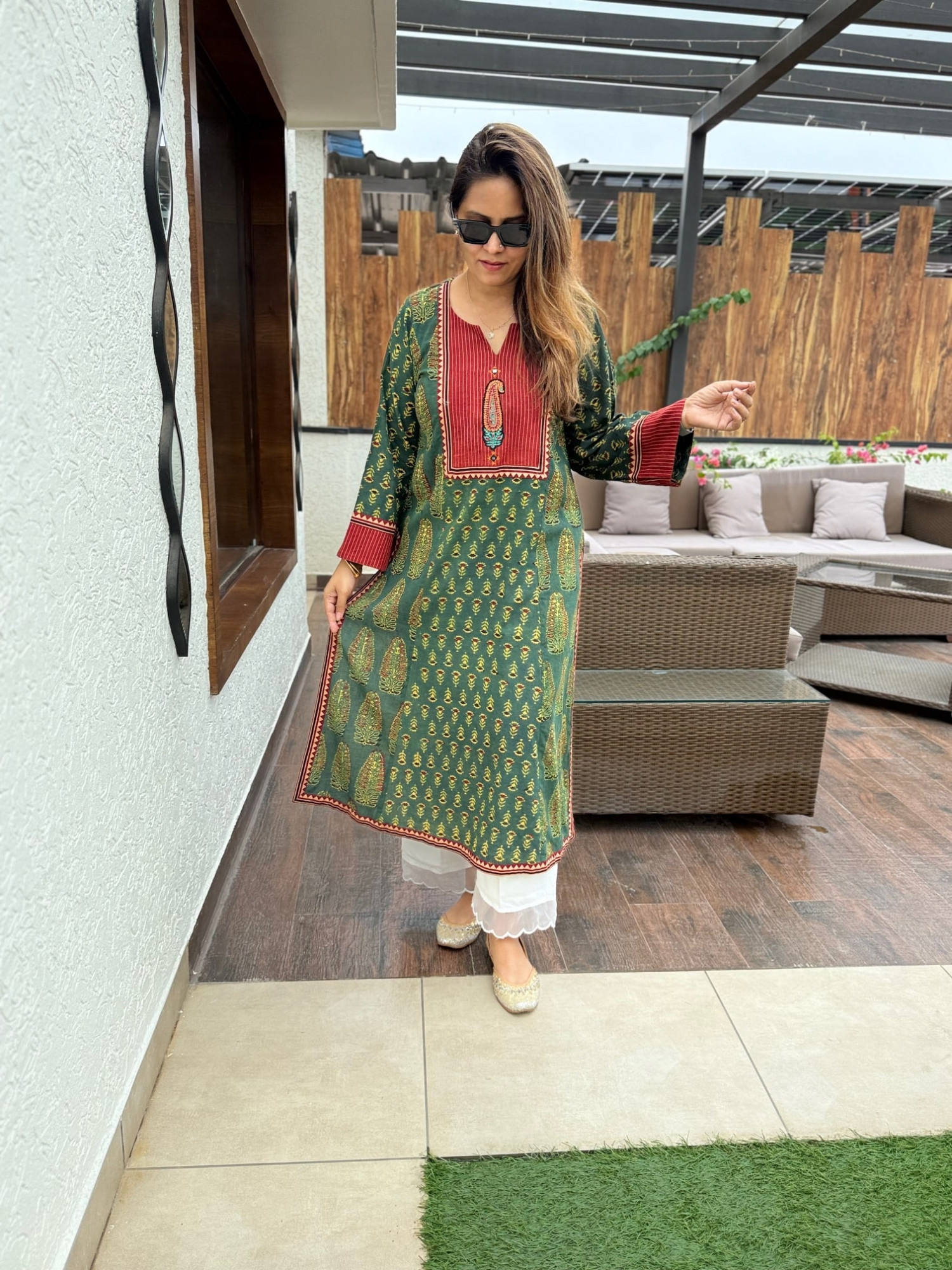 Cotton Ajrakh Kurta