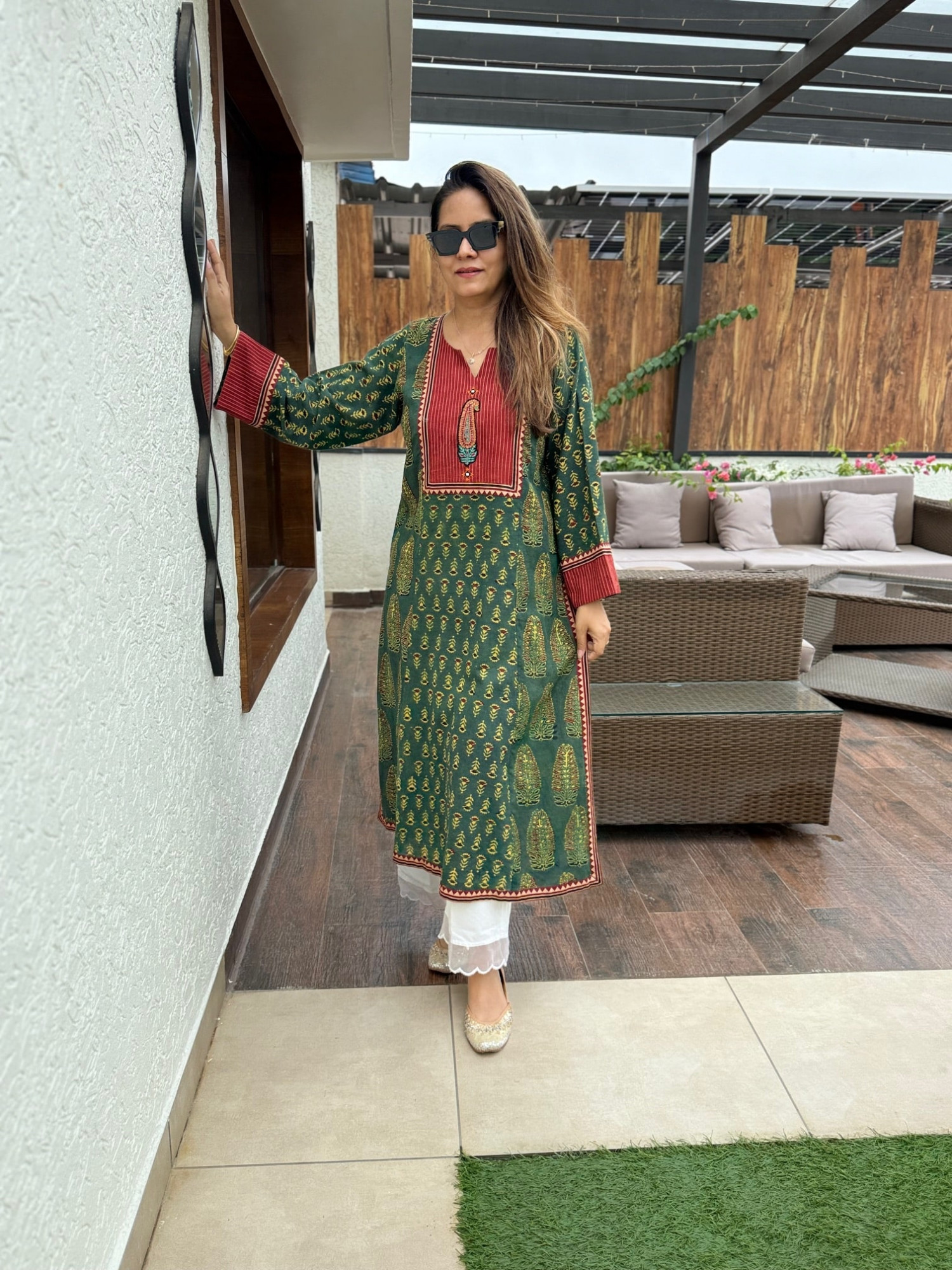 Cotton Ajrakh Kurta