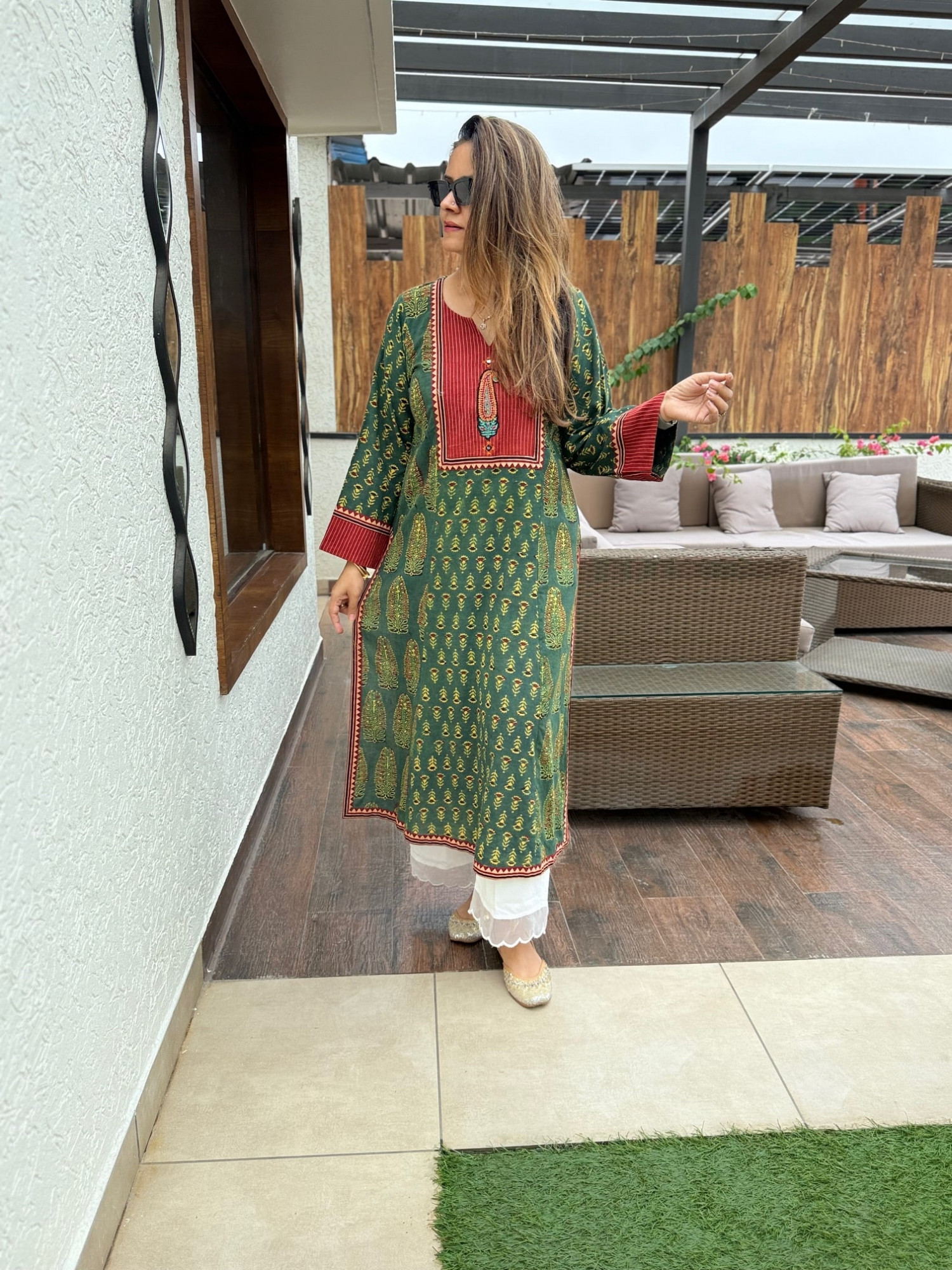 Cotton Ajrakh Kurta