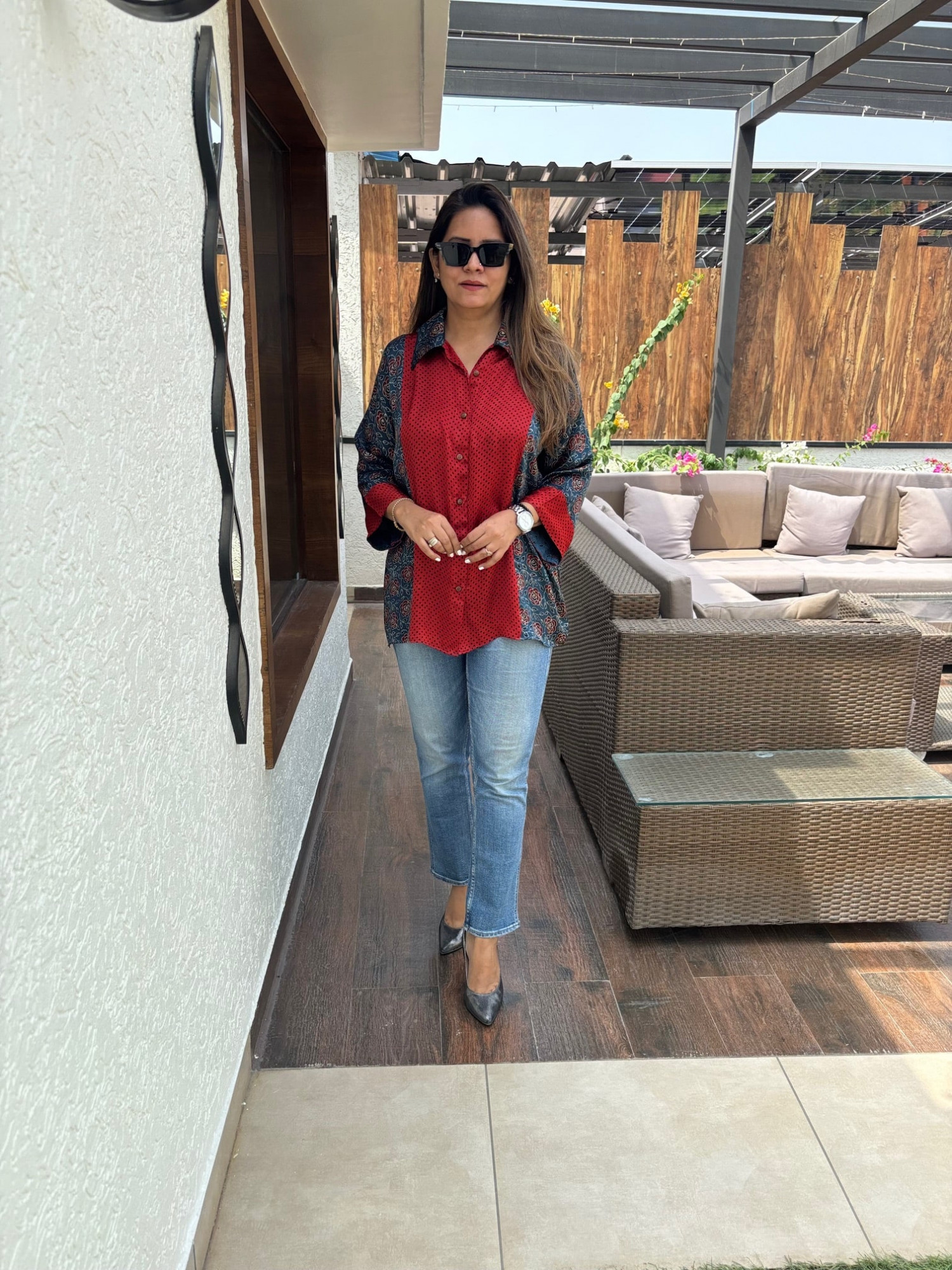 Modal Patchwork Shirt