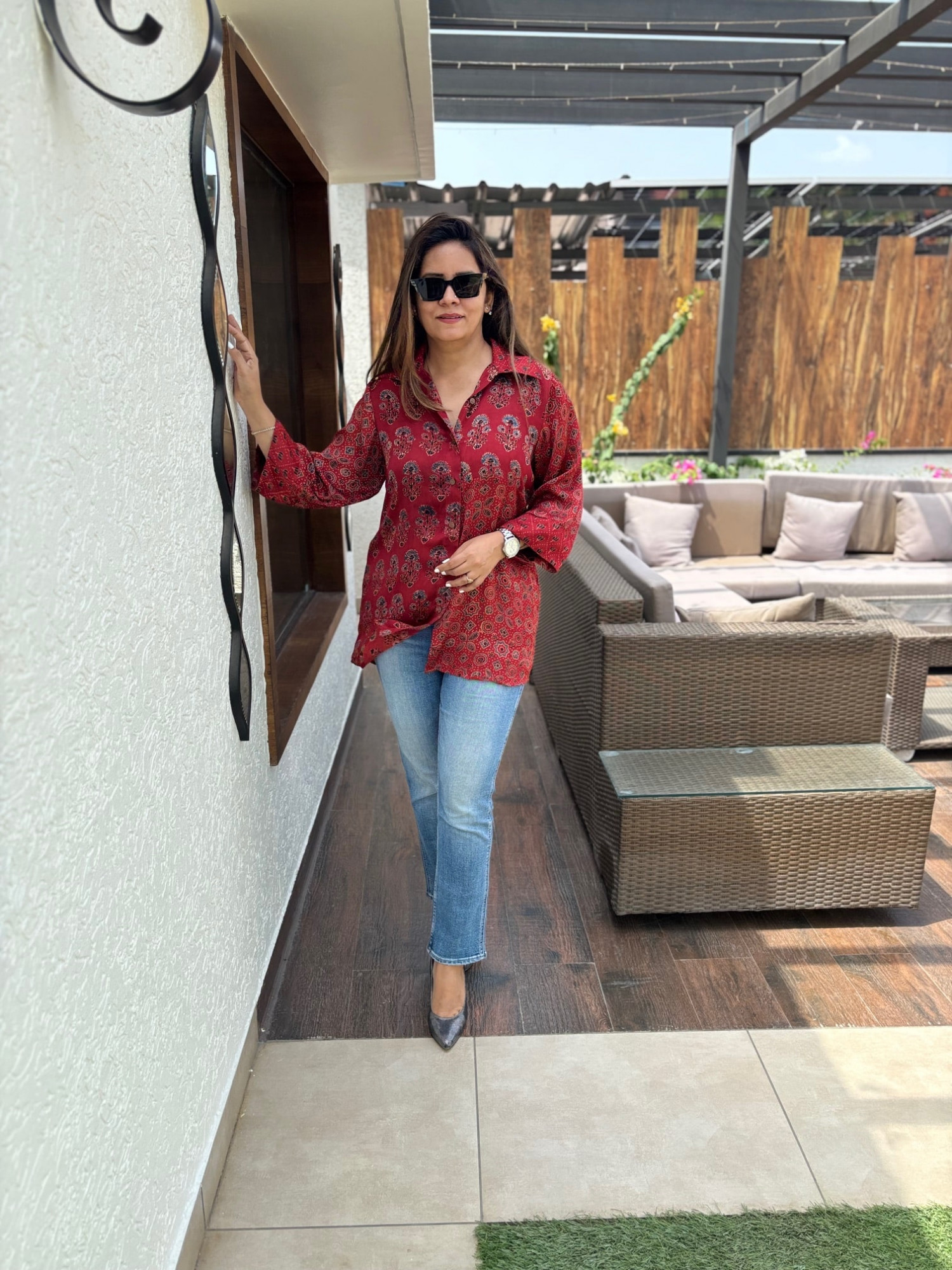 Modal Patchwork Shirt