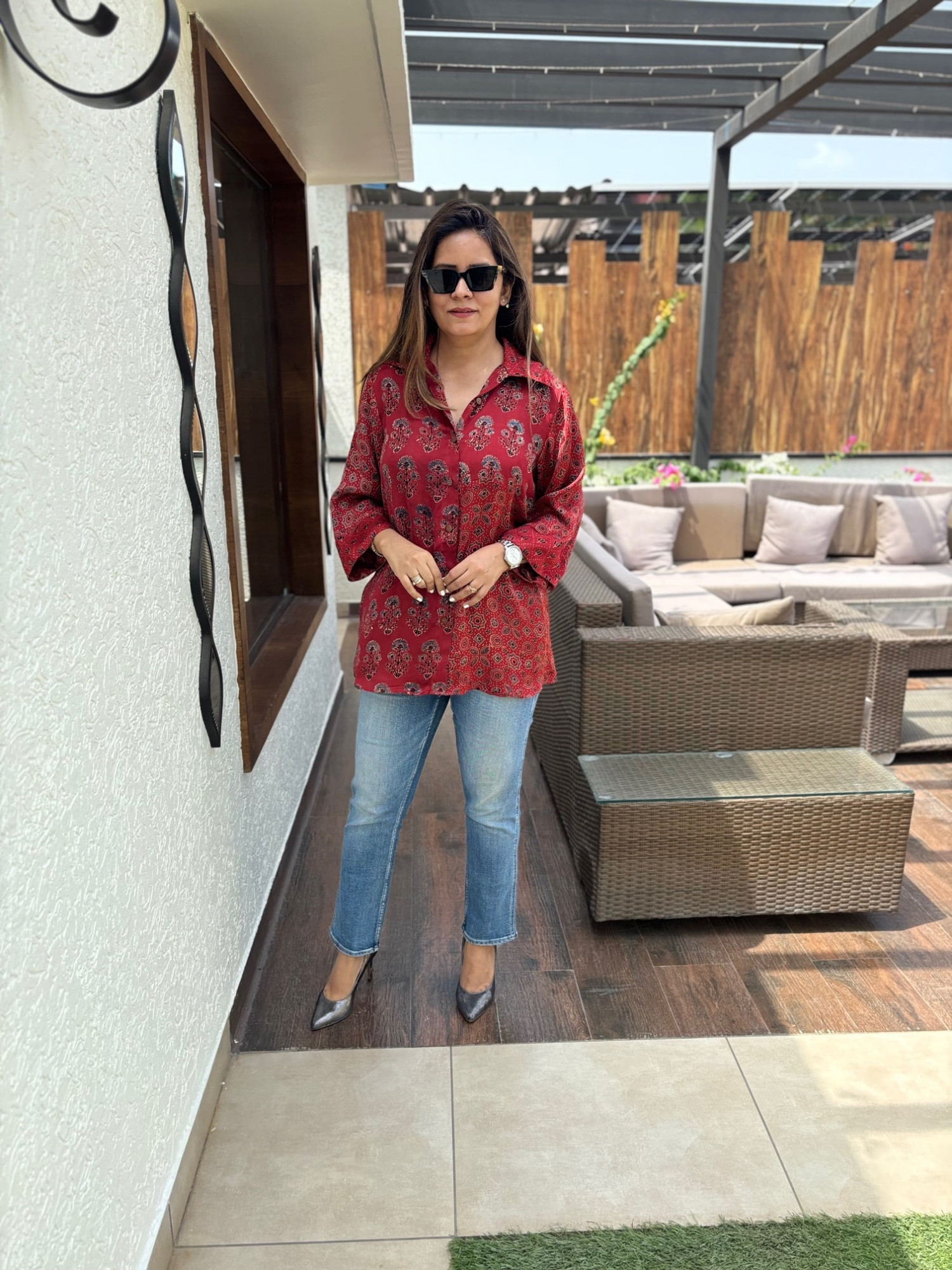 Modal Patchwork Shirt