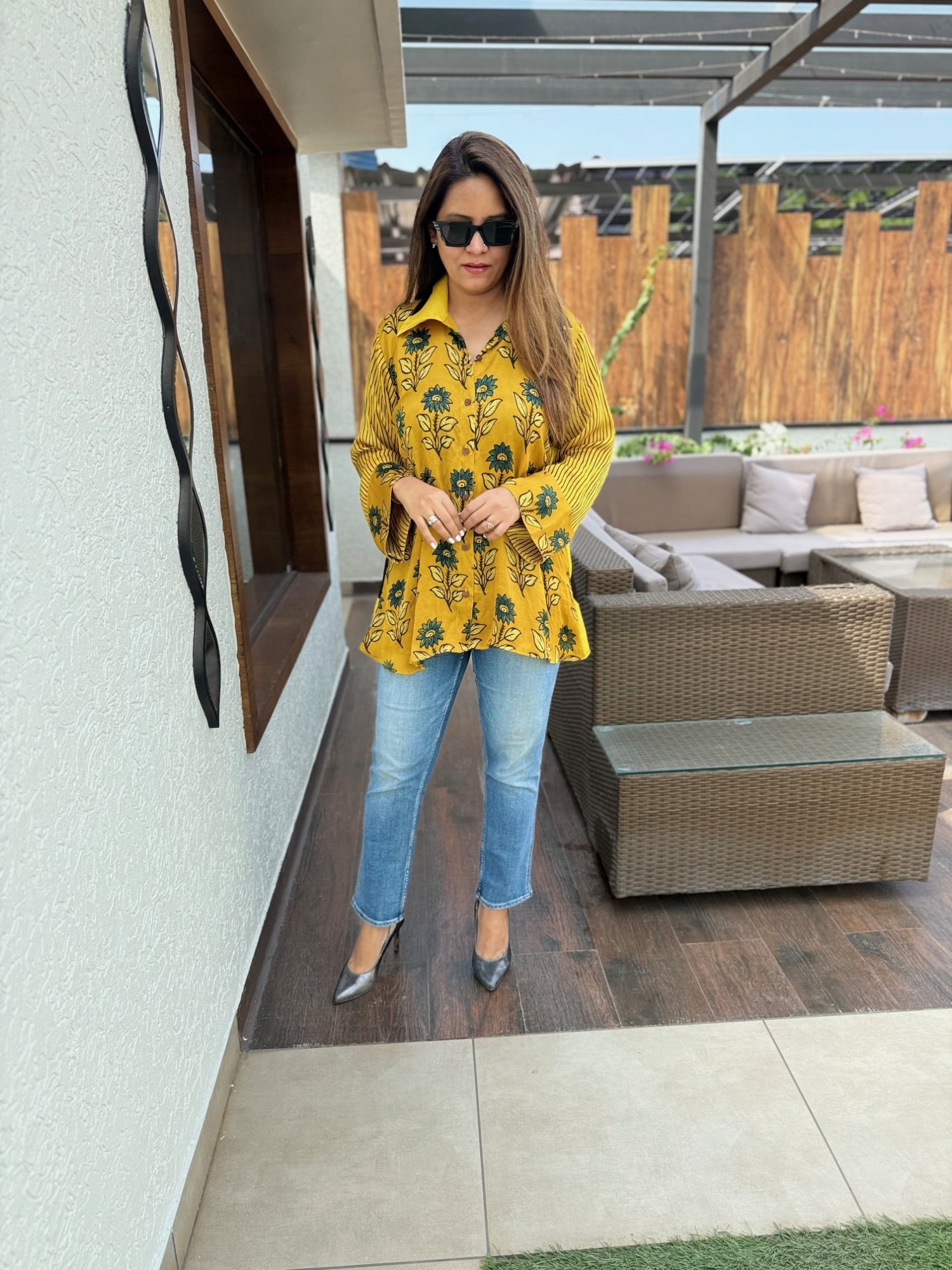 Modal Patchwork Shirt