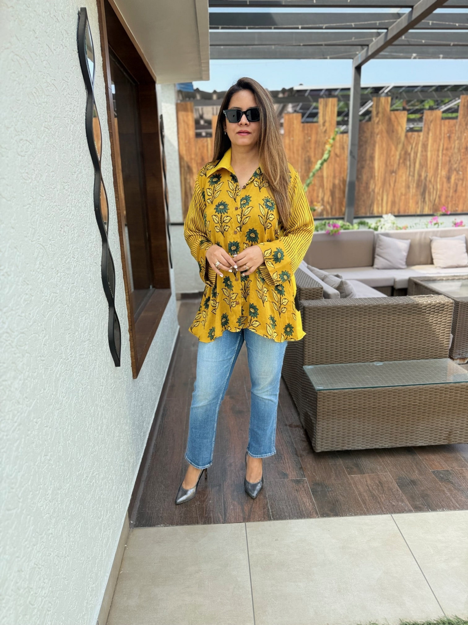 Modal Patchwork Shirt