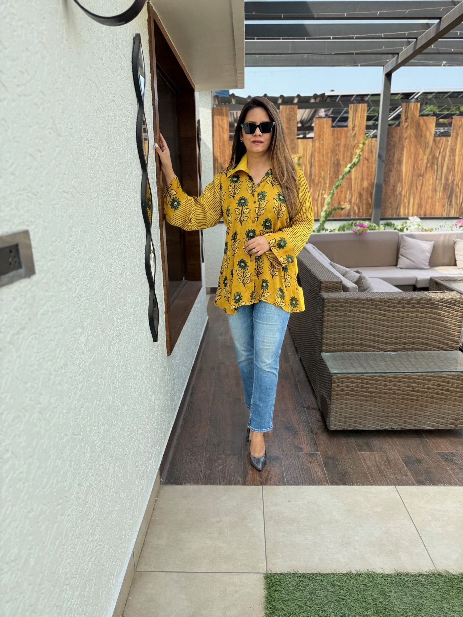 Modal Patchwork Shirt