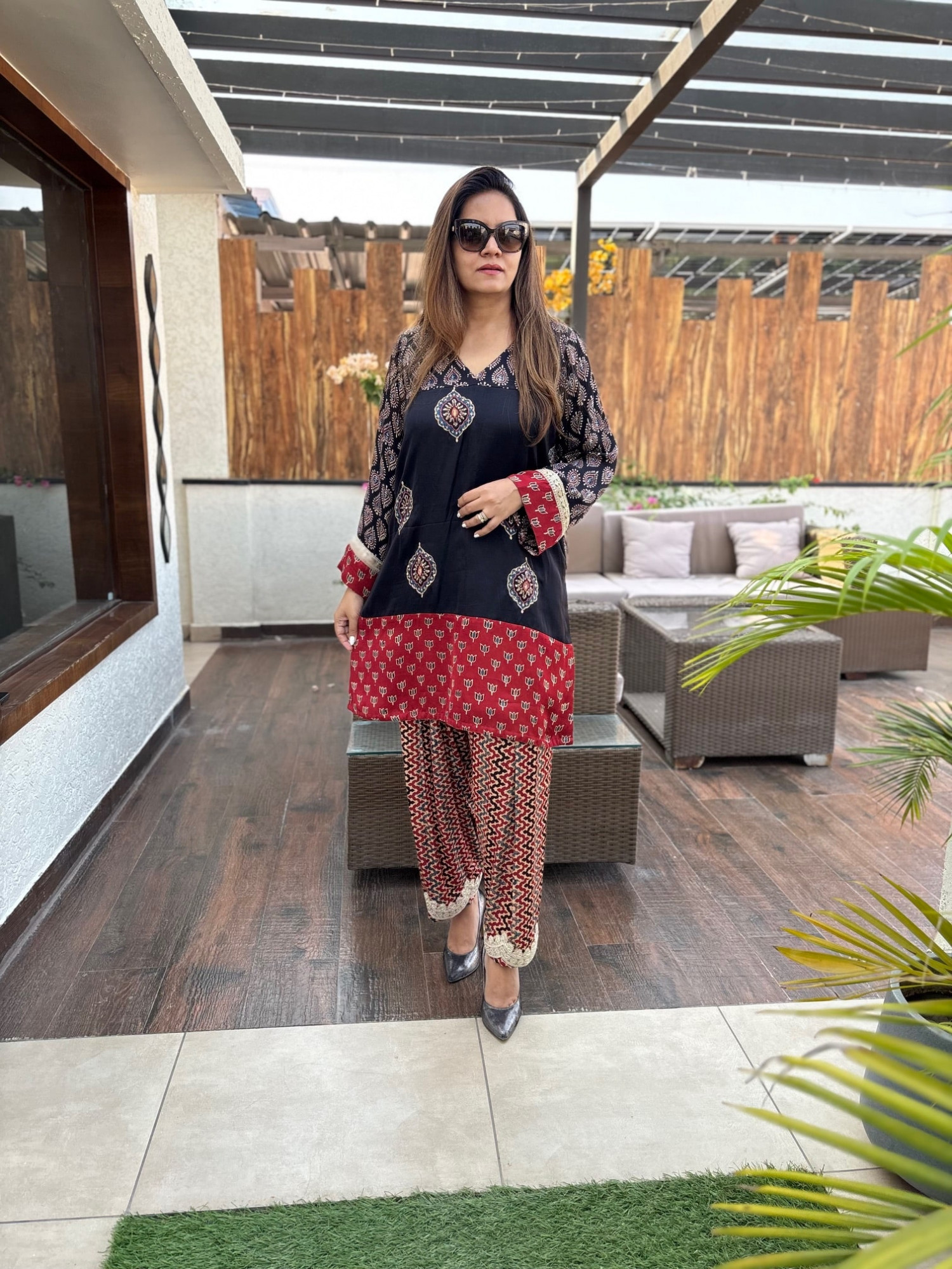 Kalpana Modal Silk Suit