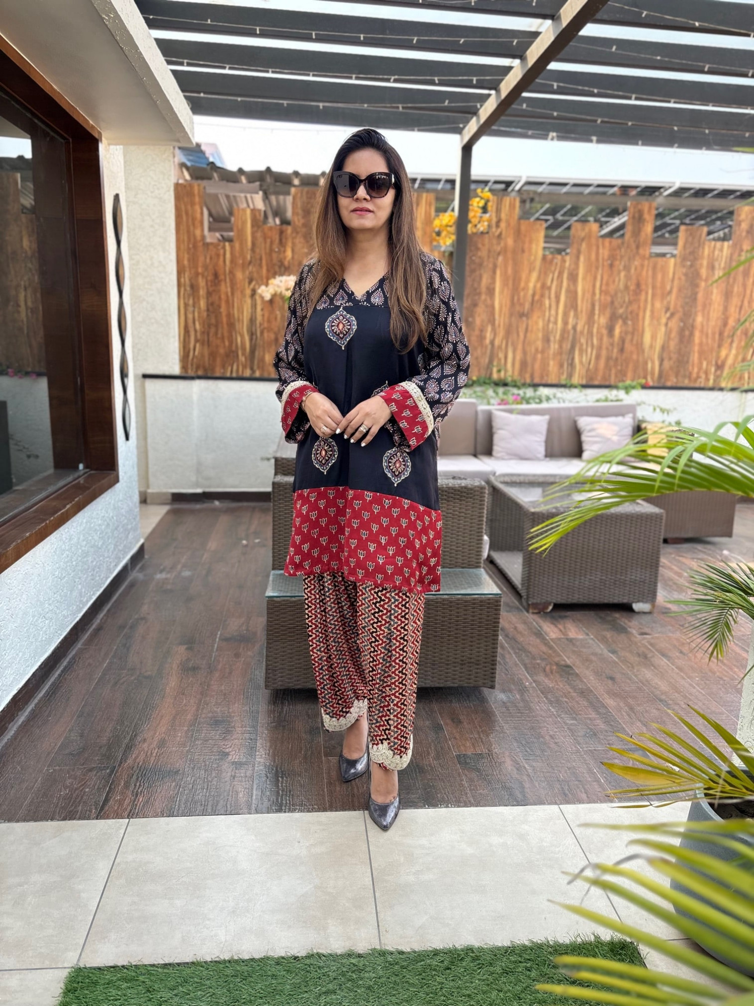 Kalpana Modal Silk Suit