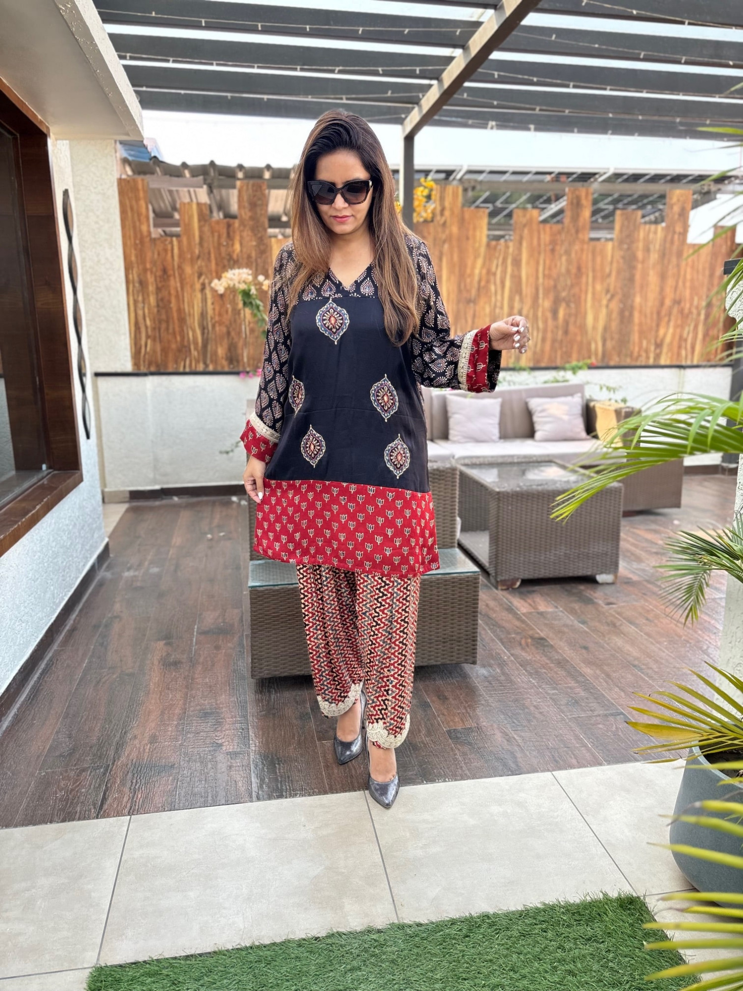 Kalpana Modal Silk Suit