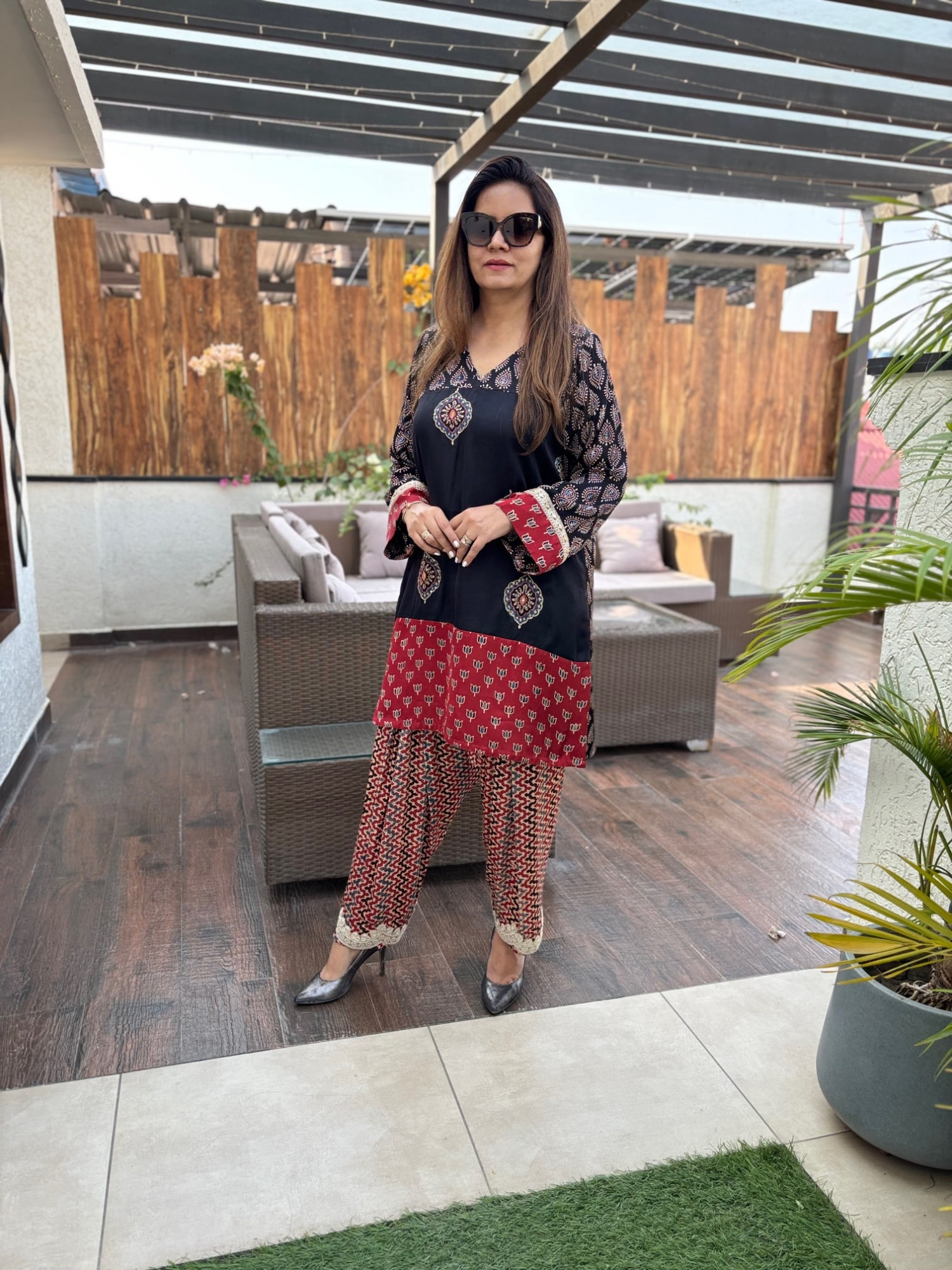 Kalpana Modal Silk Suit