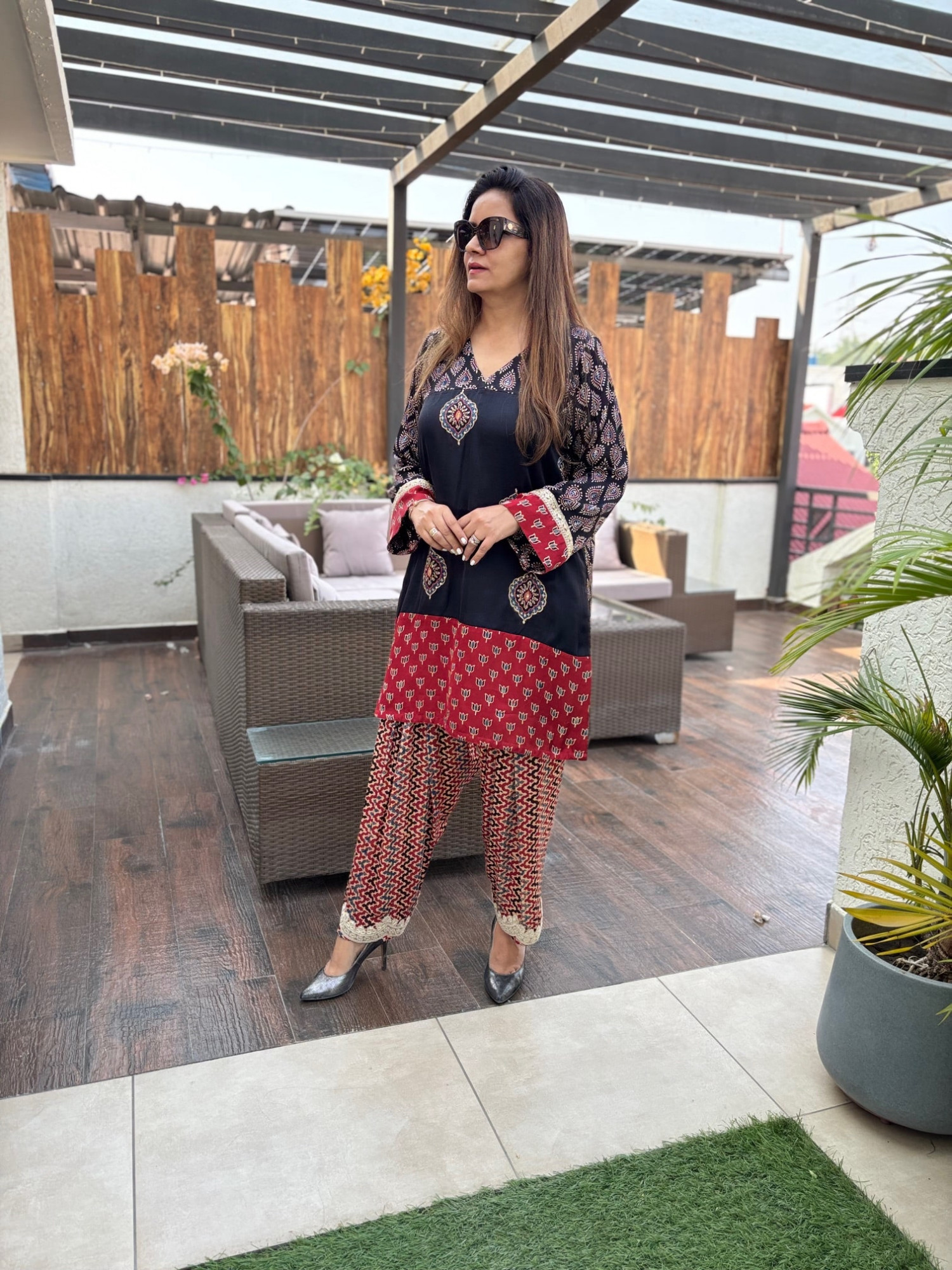 Kalpana Modal Silk Suit