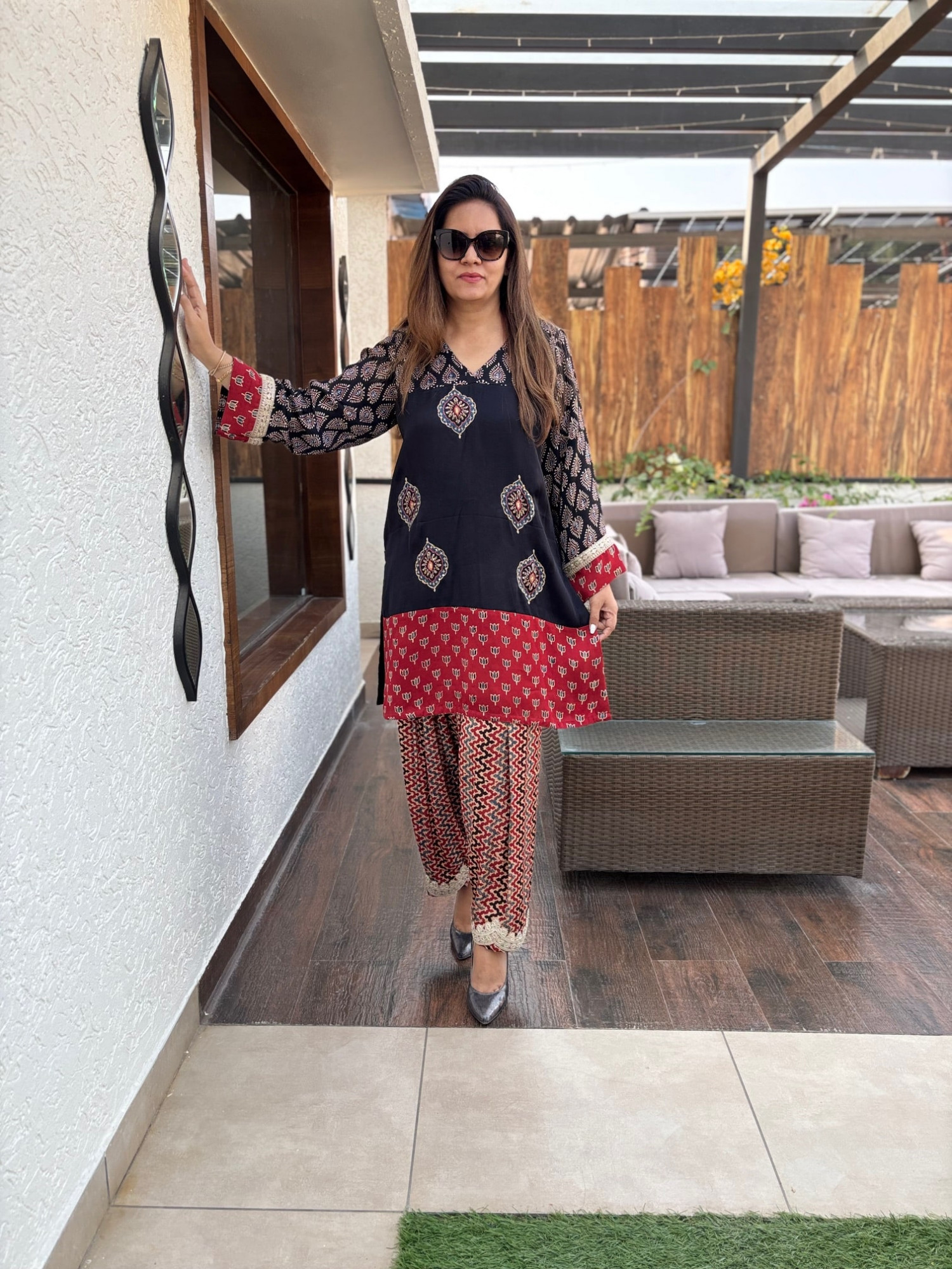 Kalpana Modal Silk Suit