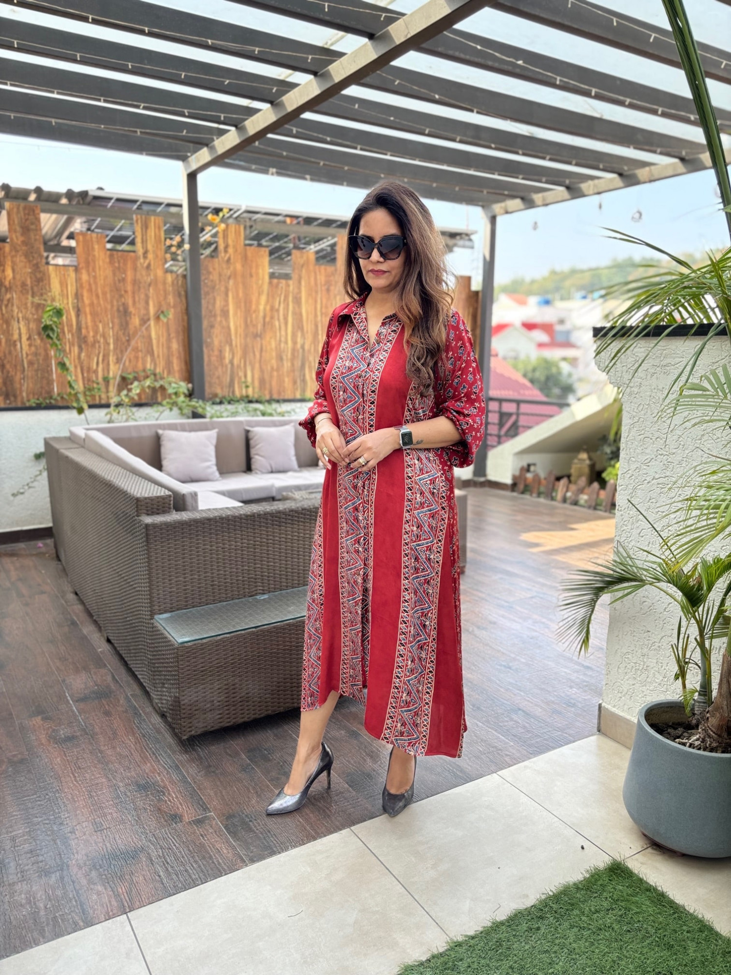 Siyara Modal Silk Dress