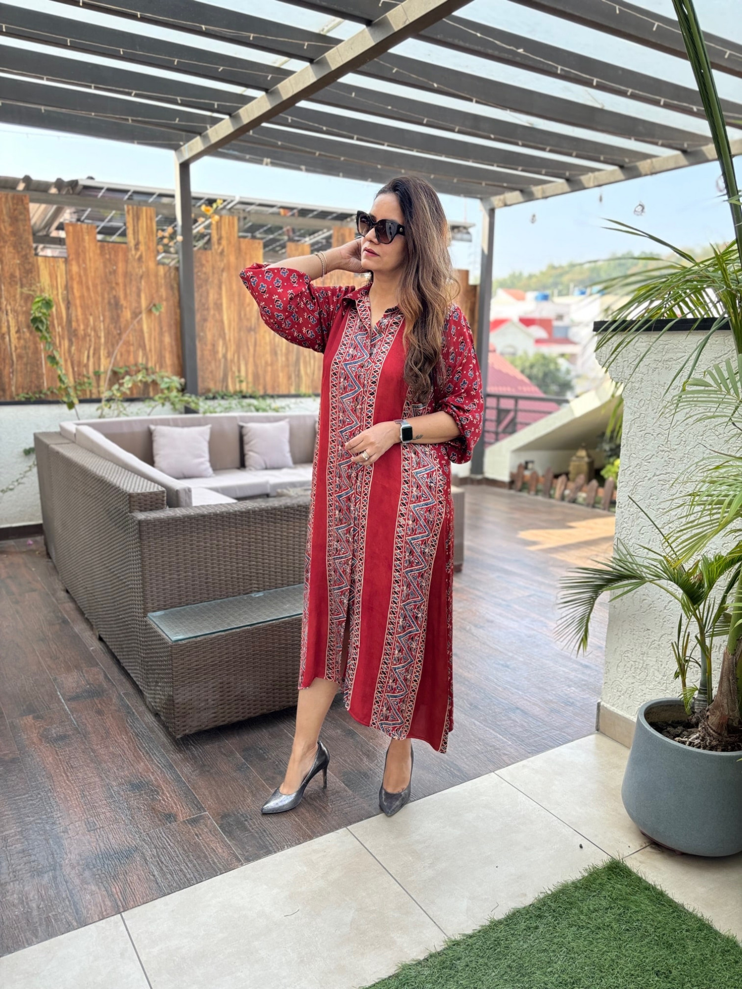 Siyara Modal Silk Dress