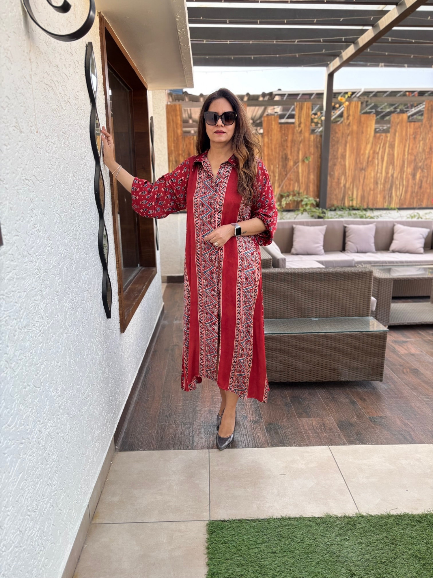 Siyara Modal Silk Dress