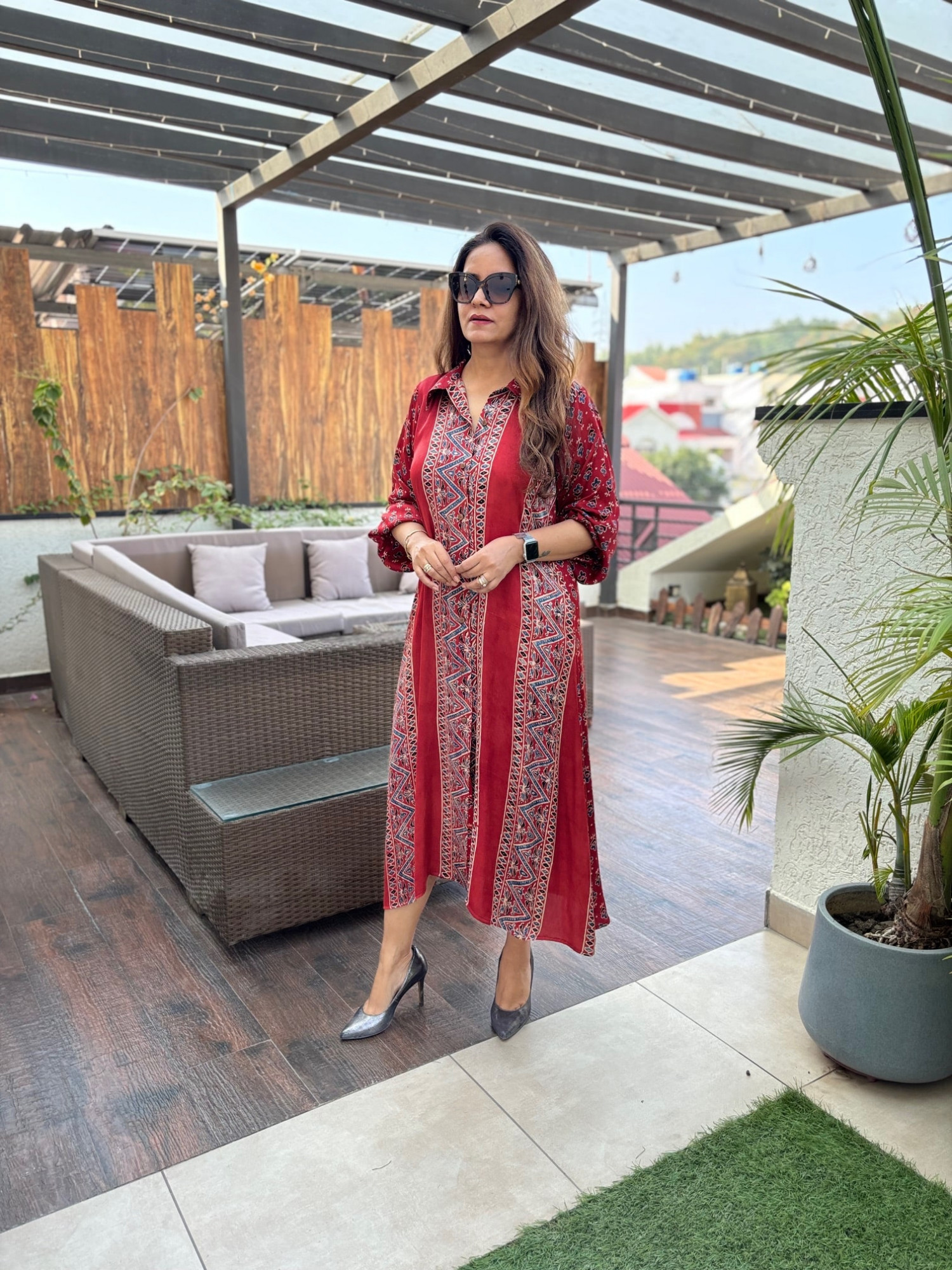 Siyara Modal Silk Dress