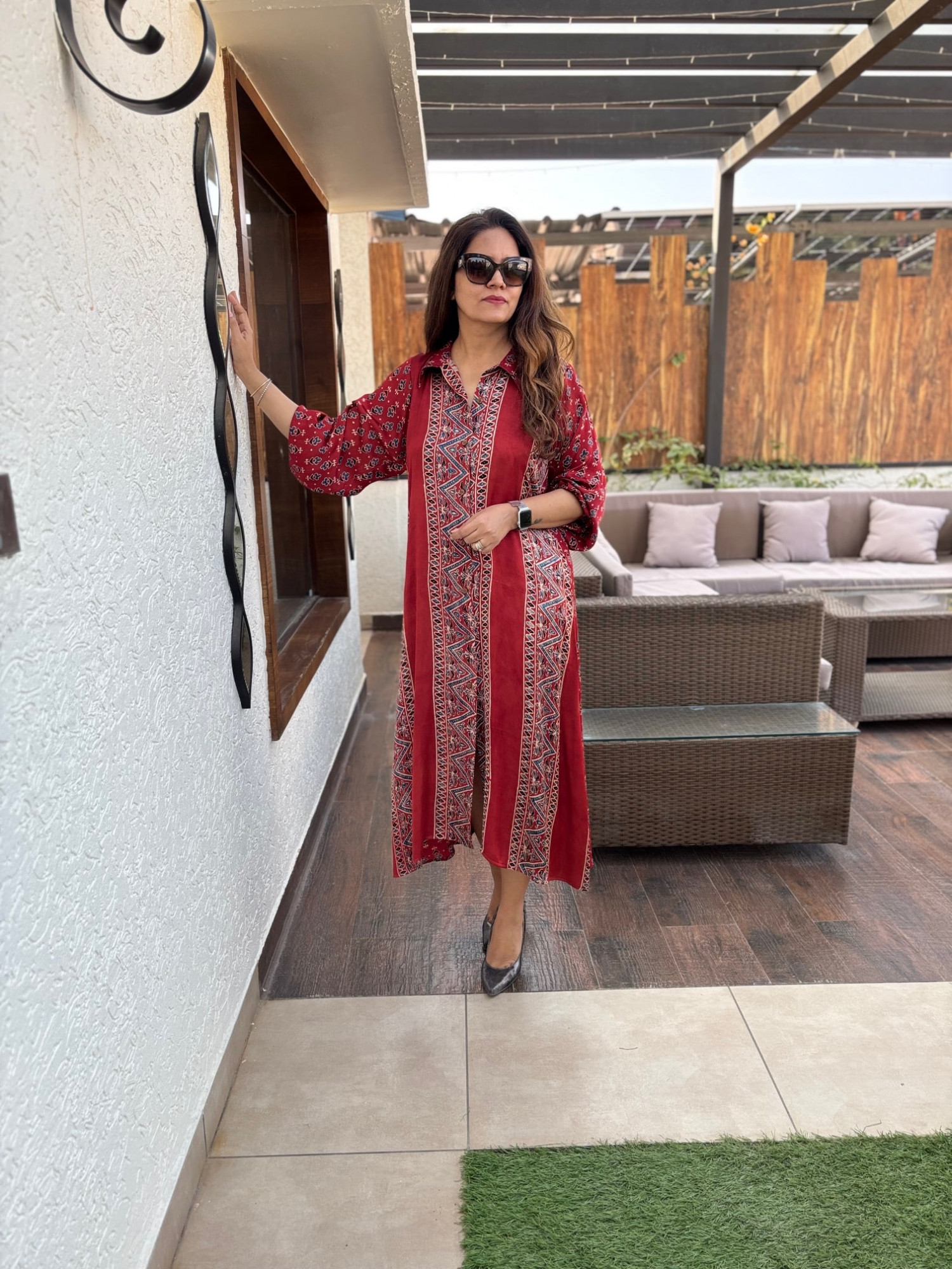 Siyara Modal Silk Dress