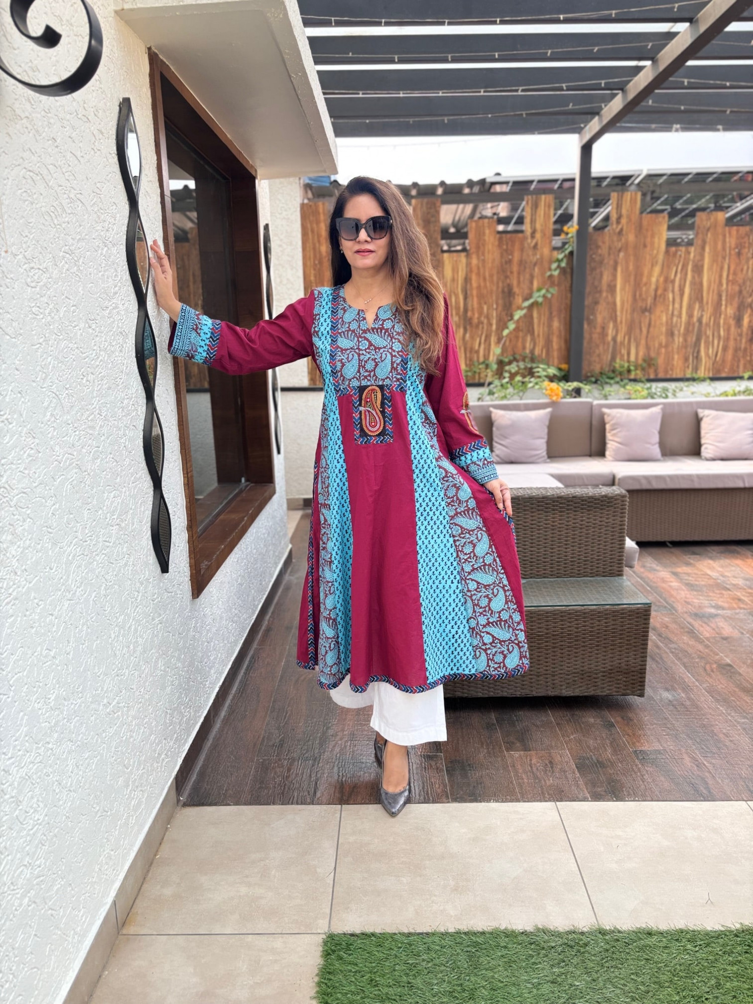Oorvi Cotton Anarkali