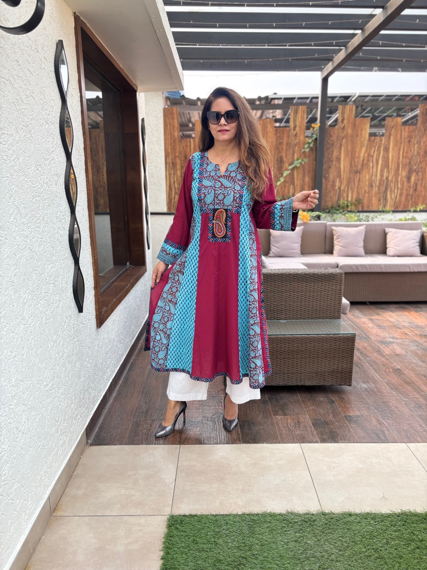 Oorvi Cotton Anarkali