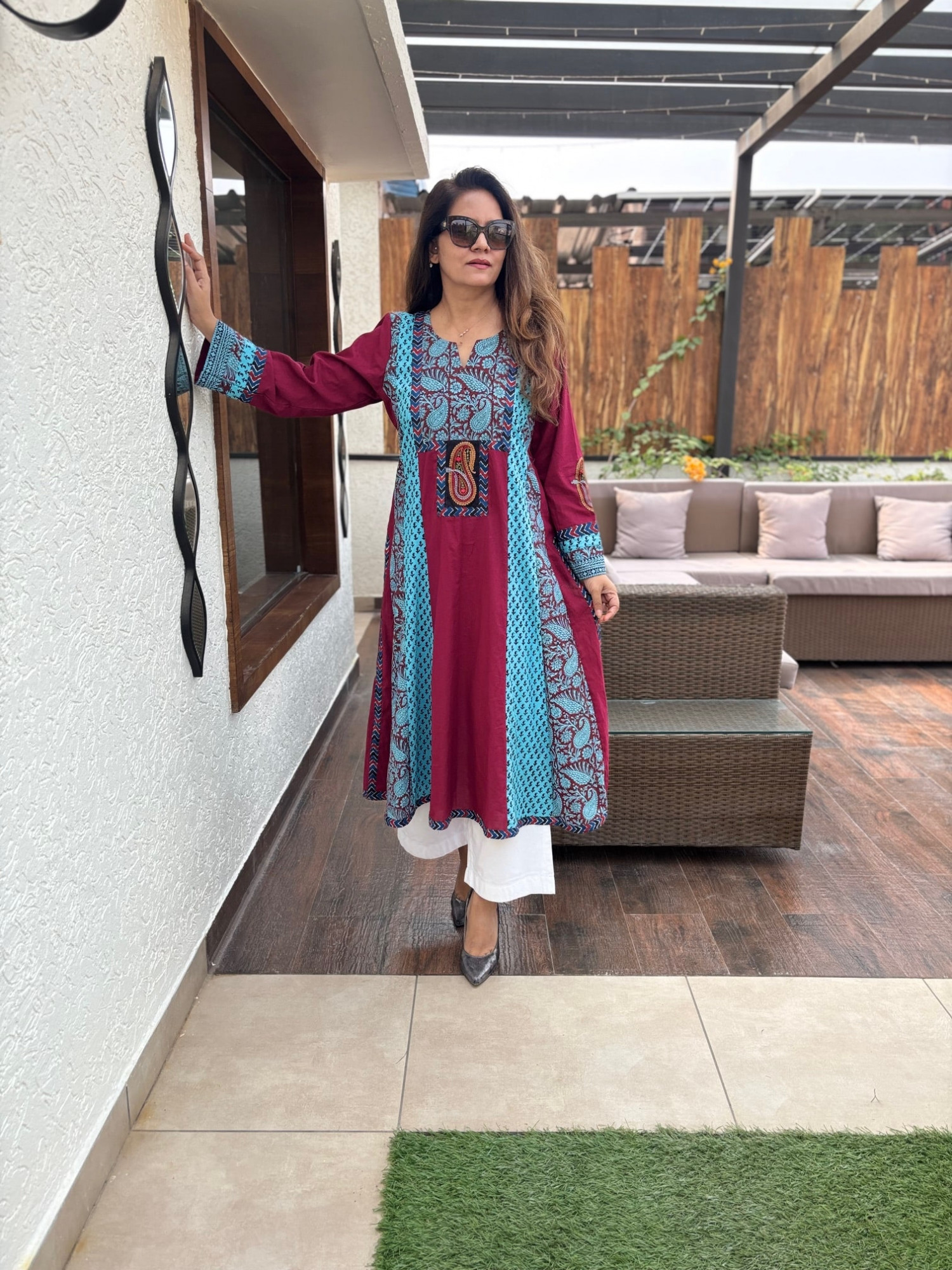 Oorvi Cotton Anarkali
