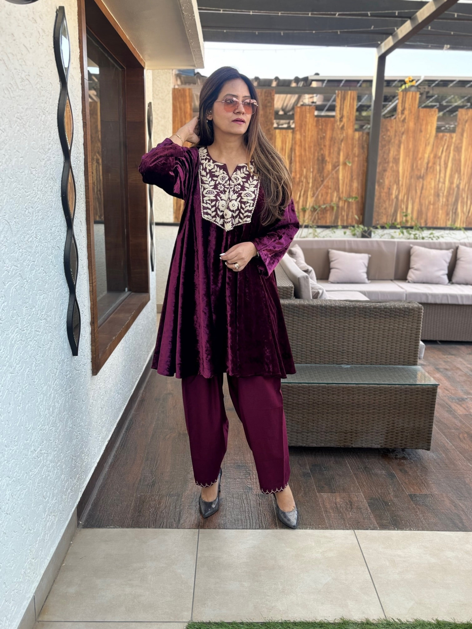 Ritika Velvet Suit
