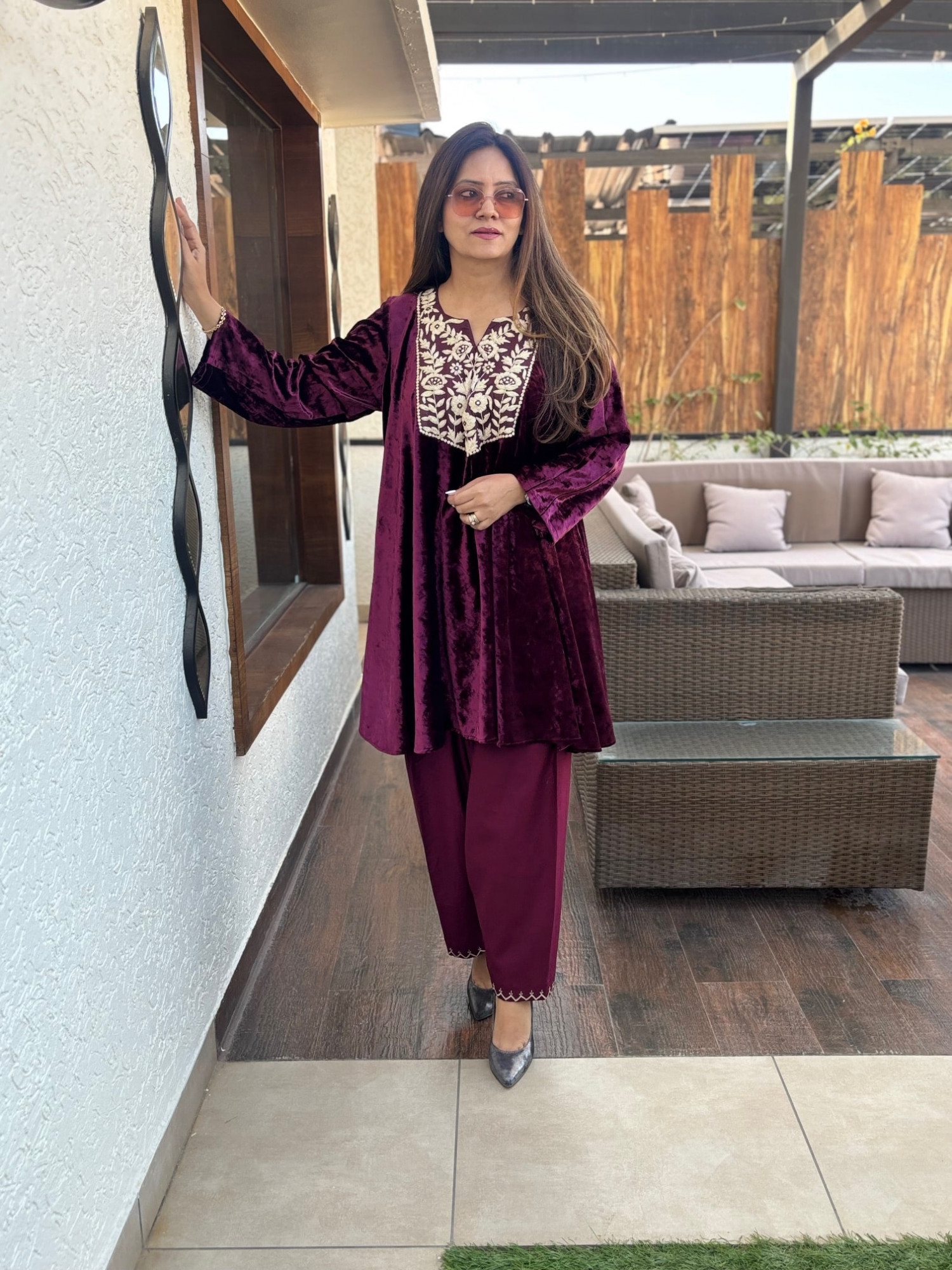 Ritika Velvet Suit