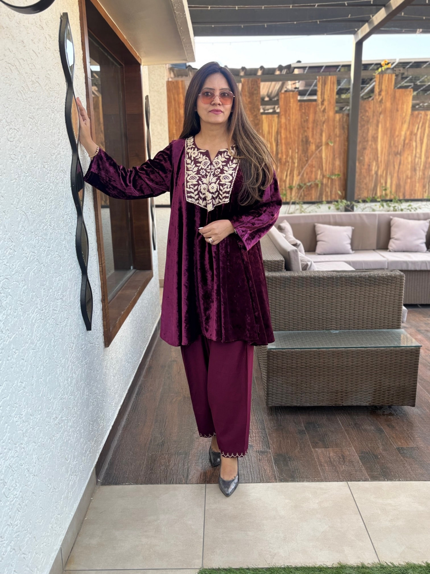 Ritika Velvet Suit