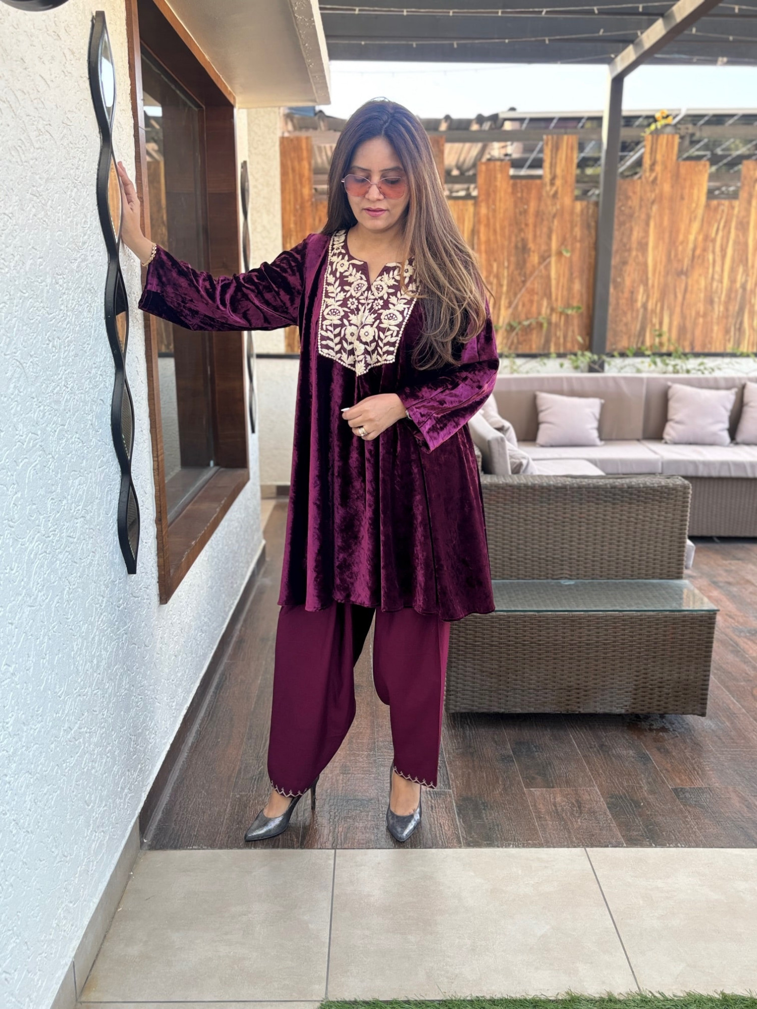 Ritika Velvet Suit