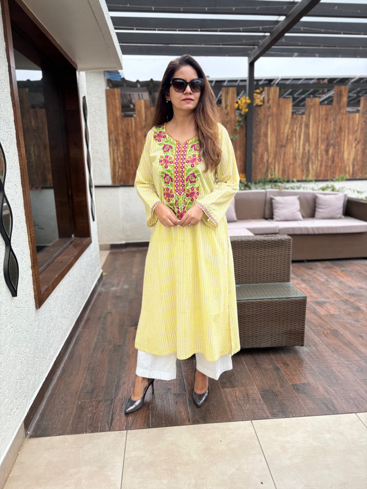 Image of Mogra Cotton Kurta