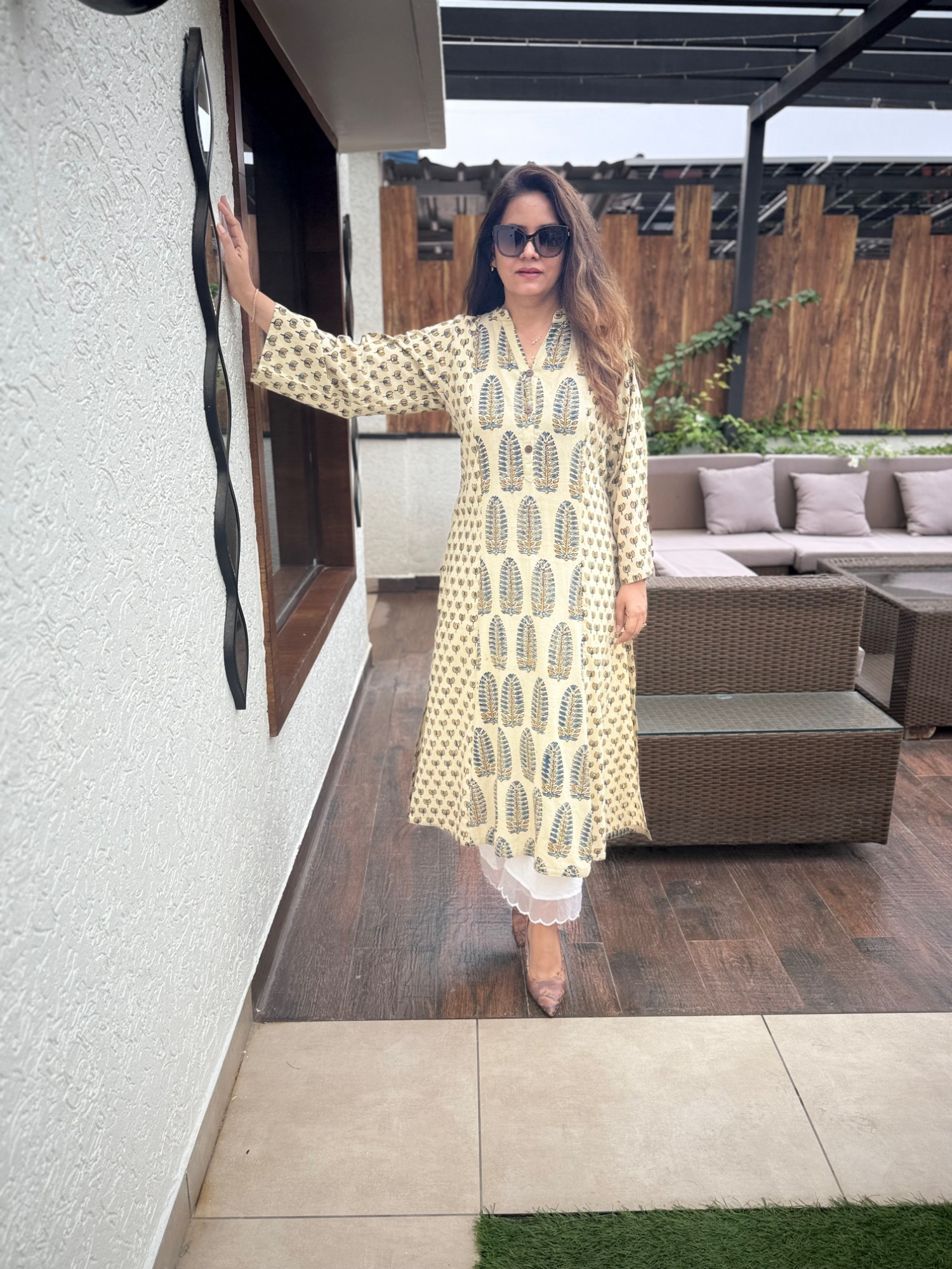 Amaya Ajrakh Kurta