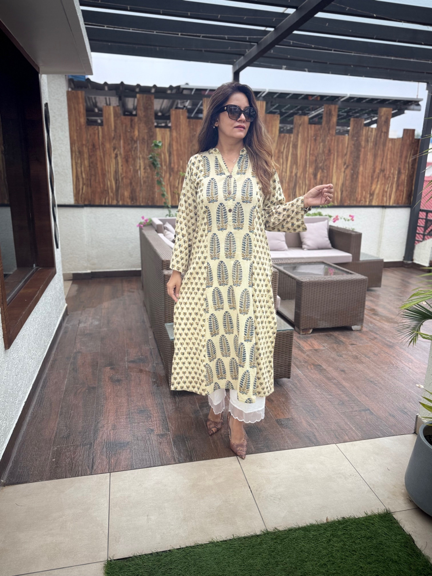 Amaya Ajrakh Kurta