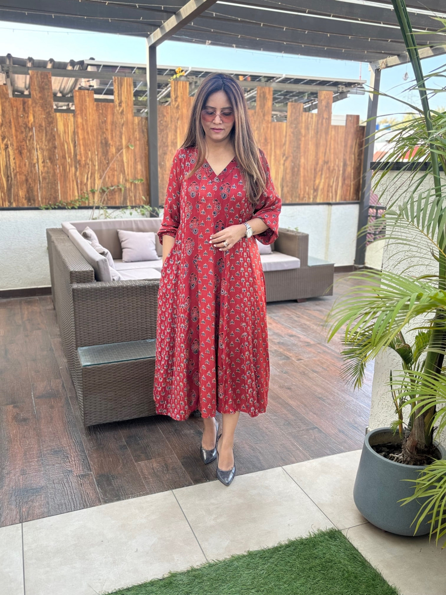 Meera Modal Silk Dress